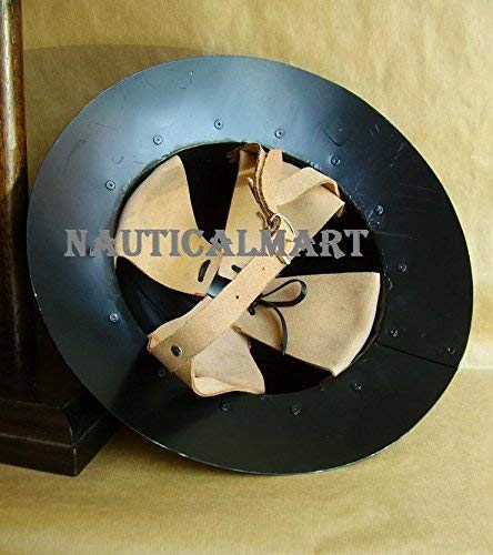Authentic Medieval Kettle Hat Helmet - Steel Battle-Ready Armor for LARP, Cosplay & Historical Reenactment | Perfect for Renaissance Fairs, Theater Performances & Collectors