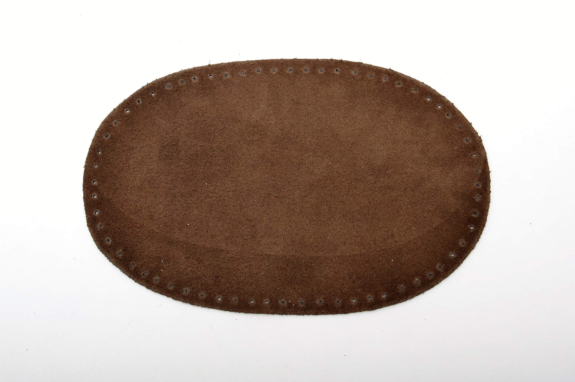 Kleiber Large Suede Sew-on Trouser & Arm Patches - Premium Brown Leather Embroidered Badges for DIY Jacket, Jeans & Uniform Customization | Perfect for Bikers, Military & Fashion Upgrades