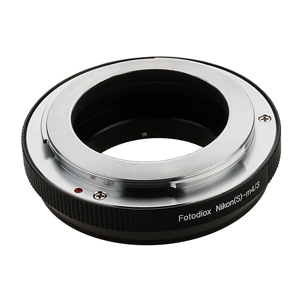 Fotodiox Nikon Nikkor S to Micro Four Thirds (MFT) Lens Mount Adapter - Compatible with Mirrorless Cameras for Photography & Videography