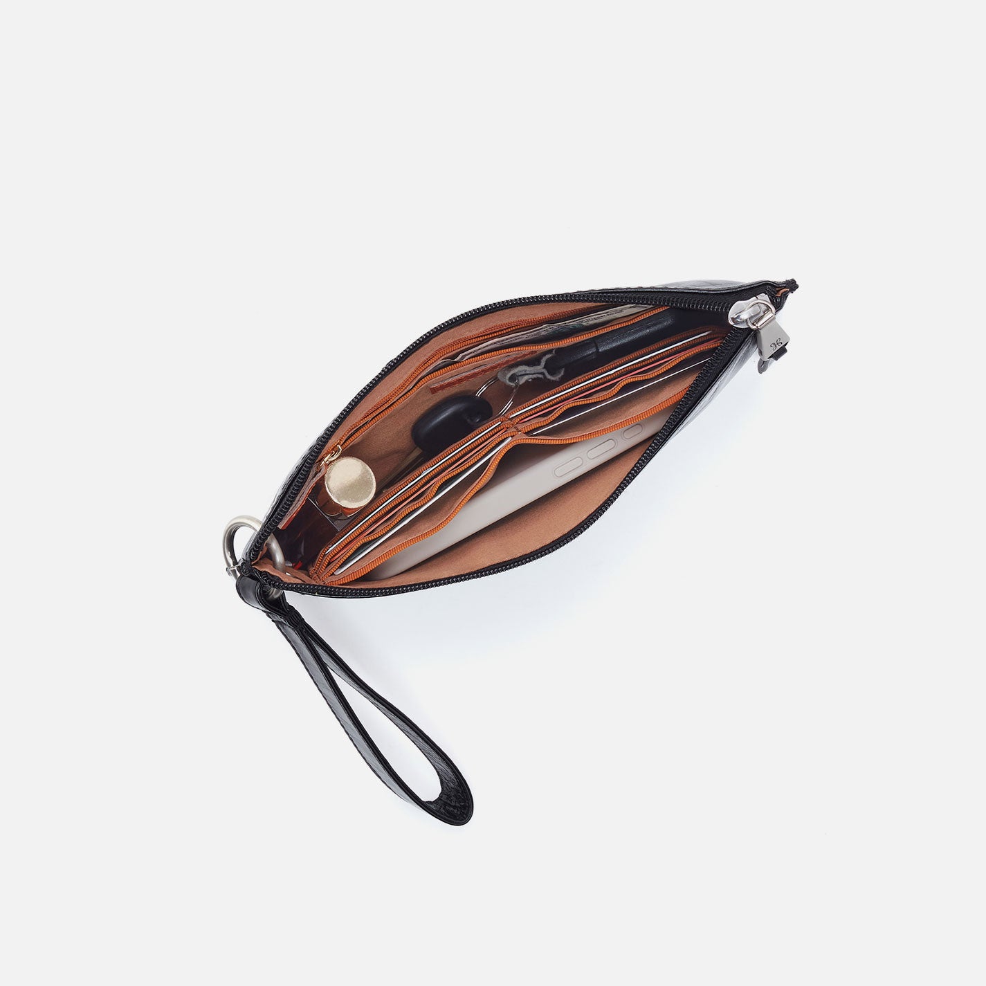 Premium Vida Wristlet in Polished Leather - Grenadine Red Crossbody Wallet for Women | Perfect for Everyday Use, Shopping & Travel