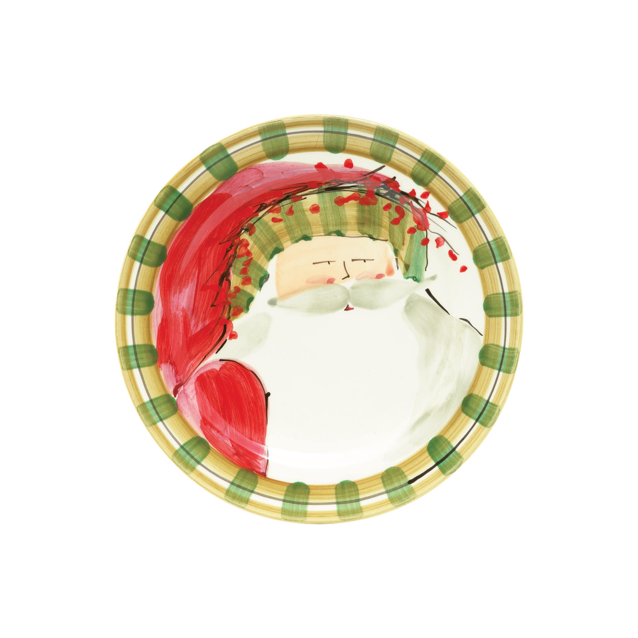 Vietri Old St. Nick Assorted Round Salad Plates 8.5