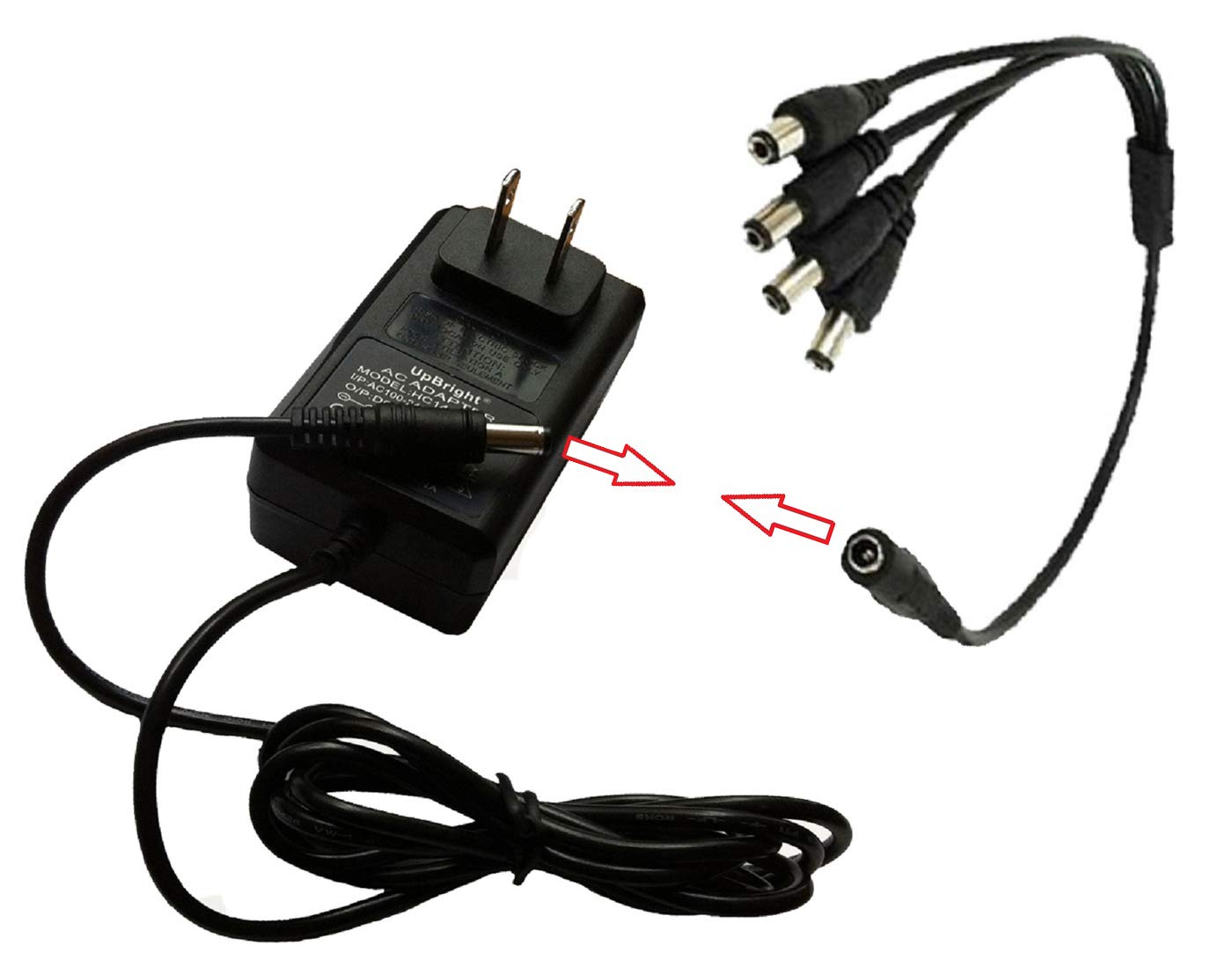 UpBright 12V 2.5A AC/DC Power Adapter Replacement for Defender SN301 Series DVR Security System - Compatible with SN301-8CH-X, SN301-8CHX, SN301 BCH-X & SN301-8CH-002 - Perfect for Home & Office Surveillance Camera Power Supply