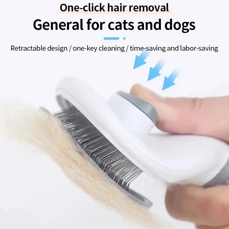 Premium Pet Grooming Brush for Dogs & Cats - Gentle Deshedding & Massaging Tool for Long & Short Hair - Perfect for Home Grooming & Bonding Time