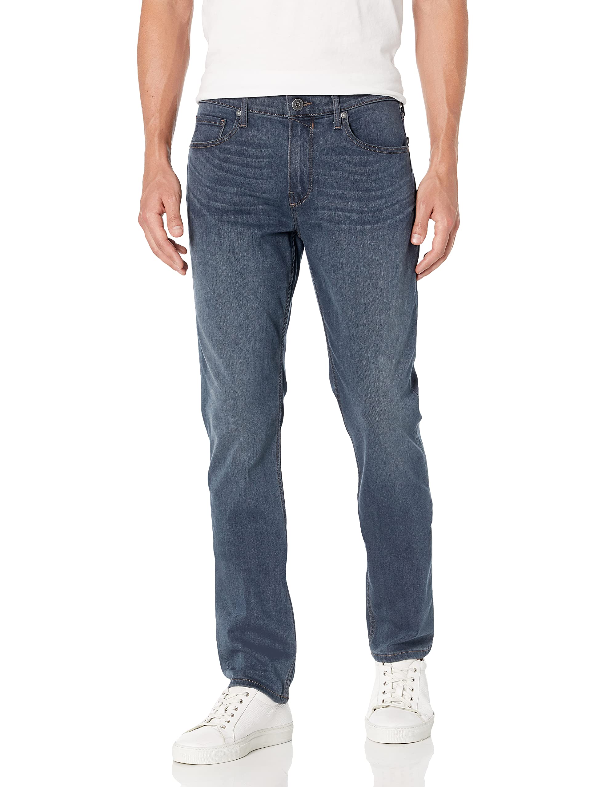PAIGE Men's Federal Jeans - Slim Fit Stretch Denim Pants in Cartwright Wash | Comfortable & Stylish for Casual Wear, Office & Night Out