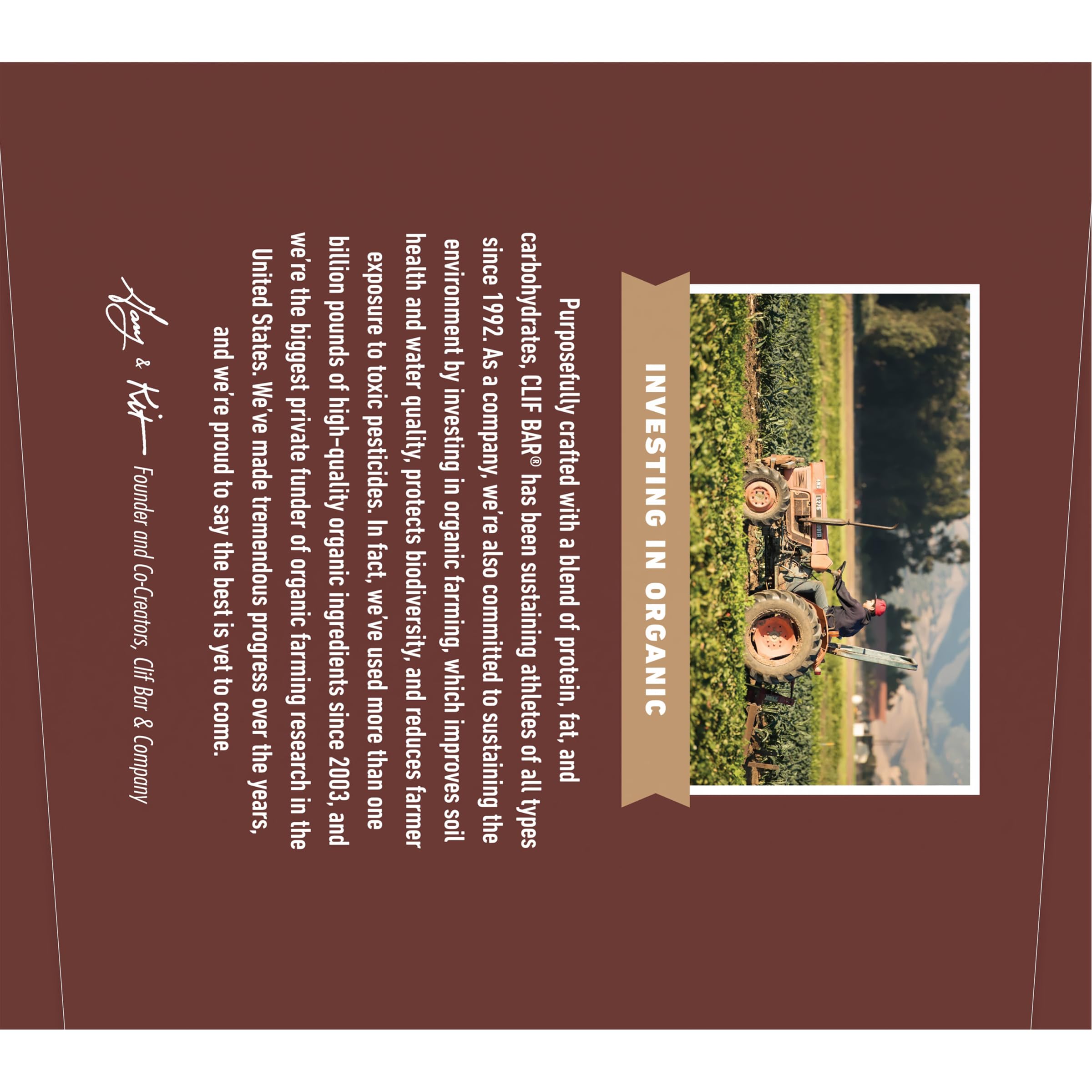 Clif Bar Chocolate Brownie - 10g Protein Energy Bar - Organic Oats - for Hiking & Workouts