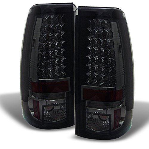 AKKON LED Tail Lights for Chevy Silverado & GMC Sierra 1500/2500/3500 Pickup Trucks - Smoked Rear Brake Lights with Turn Signal - Upgrade for Night Driving & Enhanced Safety