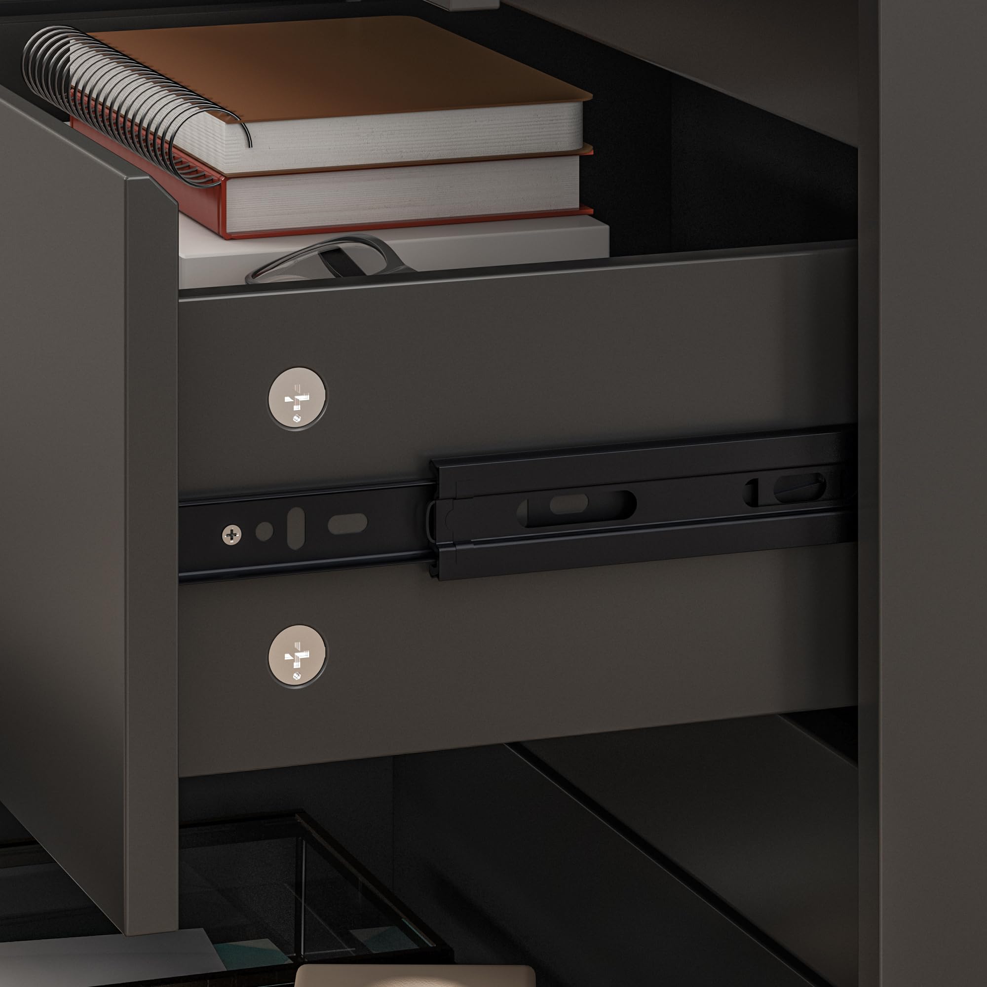 Hitow 9-Drawer Modern Dresser for Bedroom - Black Freestanding Chest of Drawers with Ball Bearing Slides (63