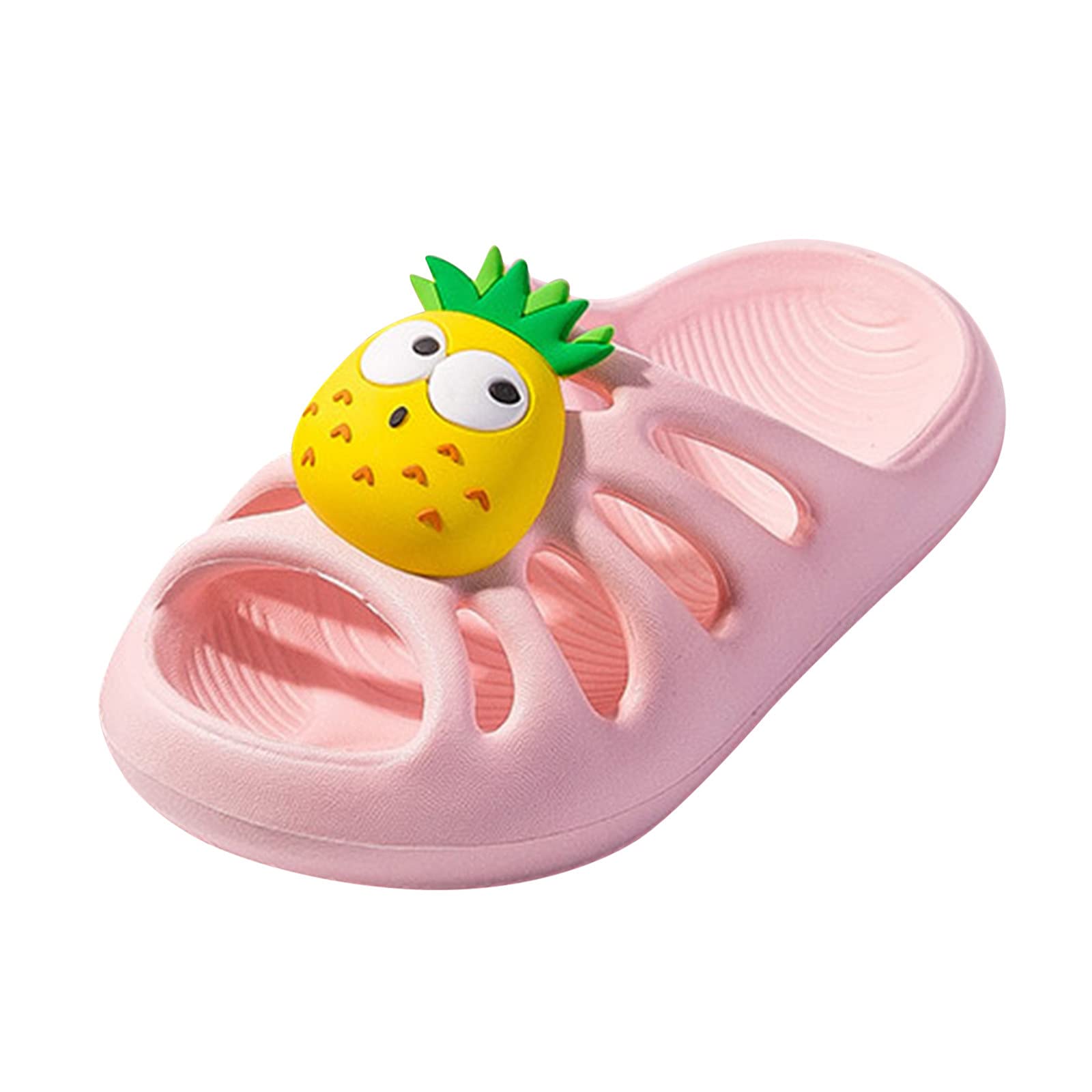 Lykmera Baby Slippers - Pineapple Shower Sandals for Girls & Boys, Non-Slip EVA Bathroom Slippers, Soft Slides for Toddlers - Perfect for Bath Time, Poolside & Indoor Play
