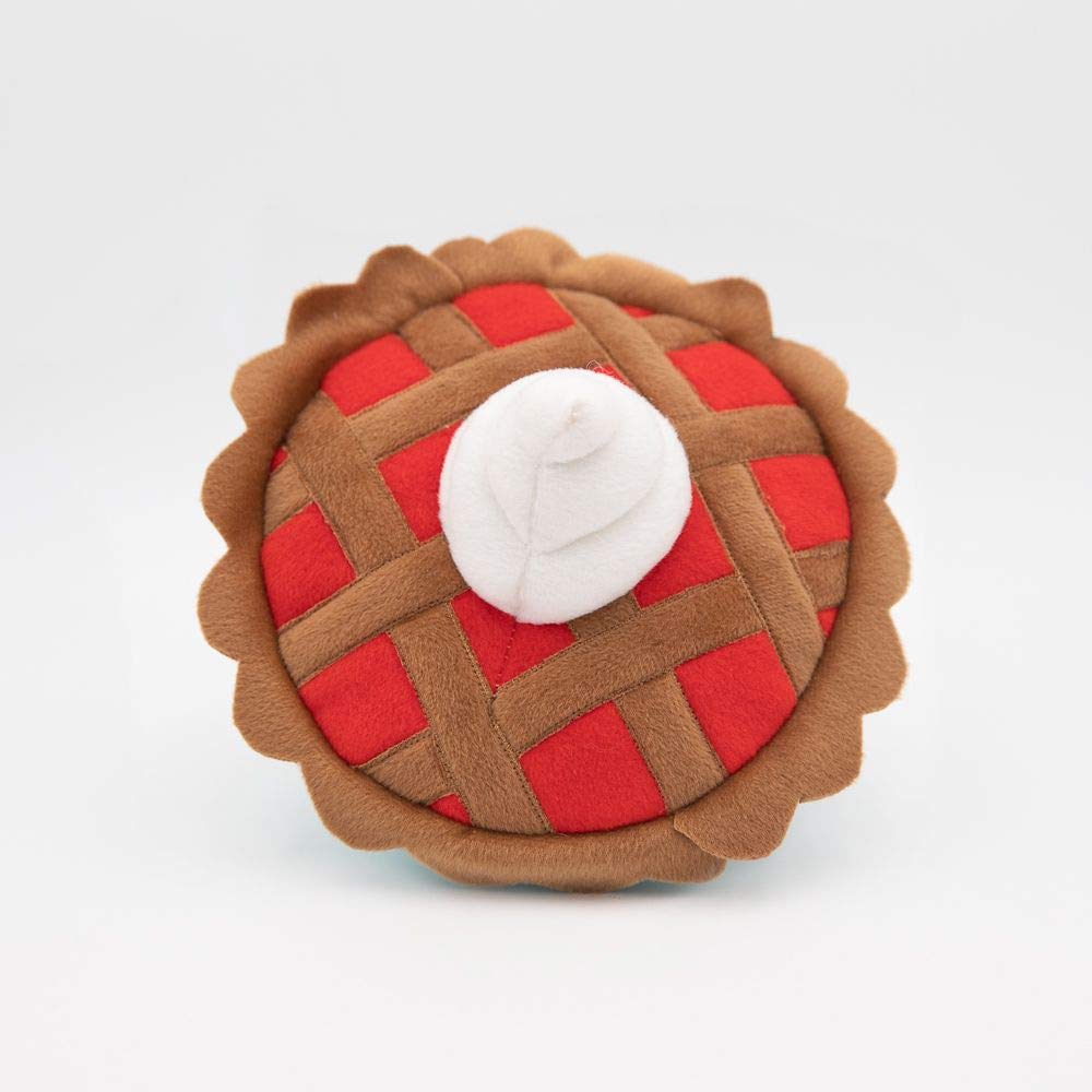 ZippyPaws Pumpkin Pie Plush Dog Toy - Soft & Durable Chew Toy for Small & Medium Dogs - Perfect for Playtime, Training & Cuddling