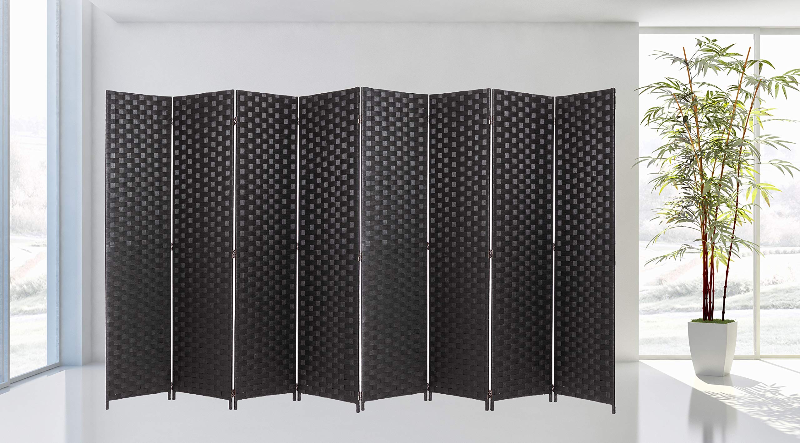 Legacy Decor 8-Panel Bamboo Room Divider - 68