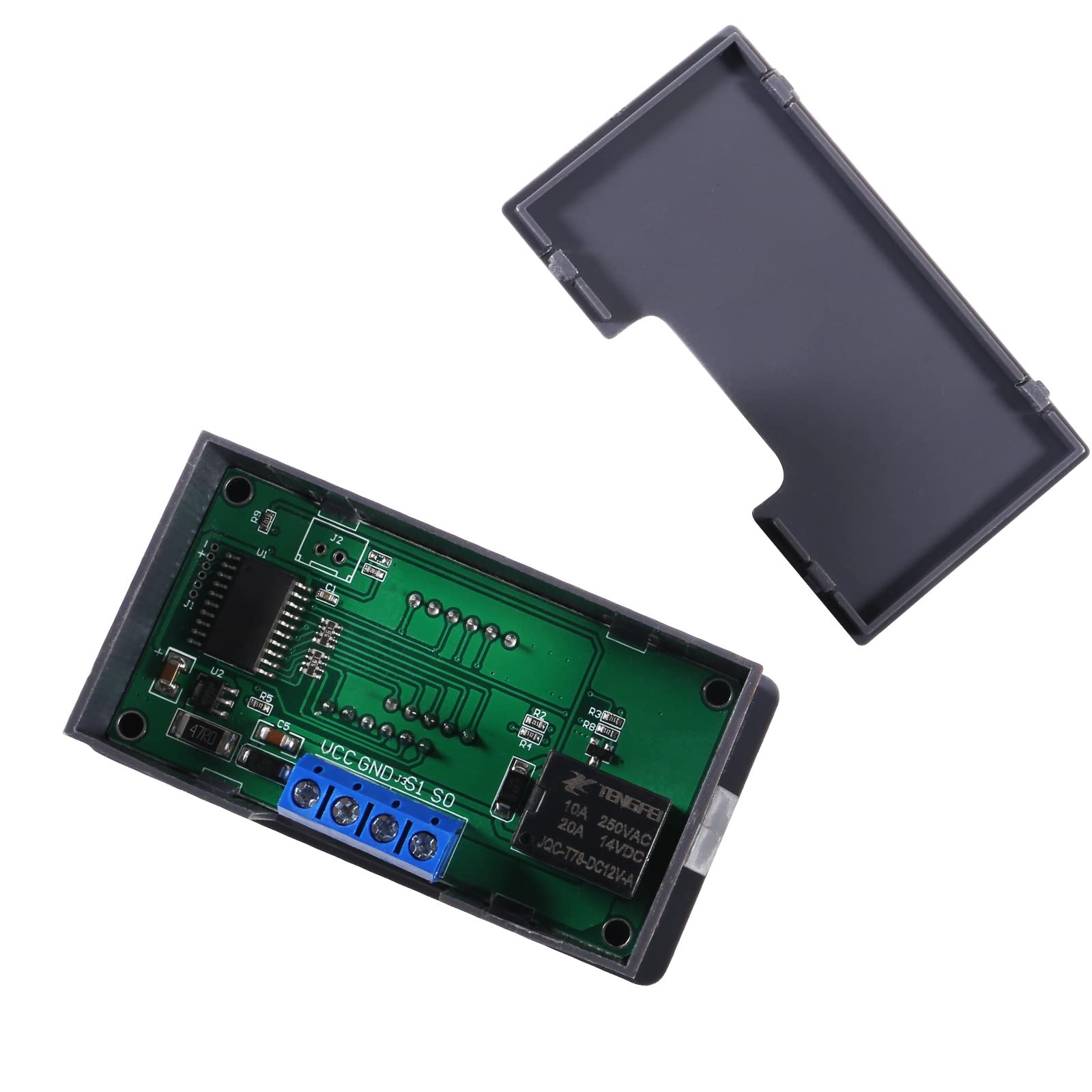 2Pcs 12V 20A Programmable Digital Timer Relay Switch with LED Display - DC Cycle Delay Relay Module (0ms-999h) for ON/OFF Control - Perfect for Industrial Automation, Home Appliances, and DIY Electronics Projects