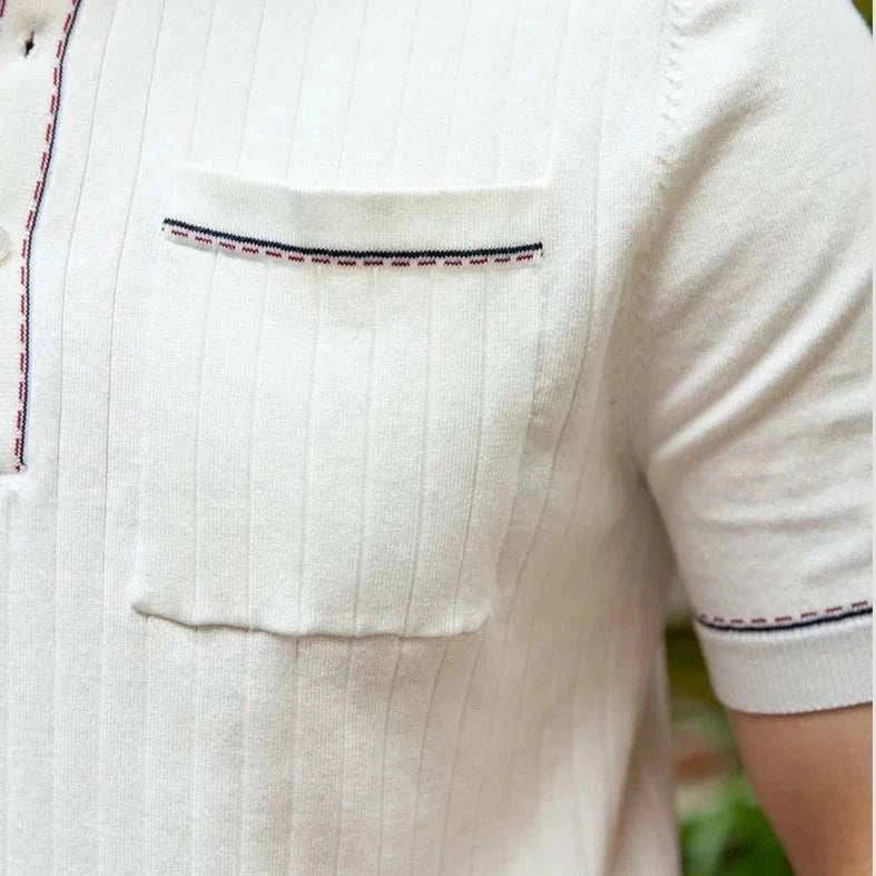 Vintage Old Money Polo Shirt - Classic English Style Cotton T-Shirt for Men | Perfect for Golf, Business Casual & Preppy Fashion