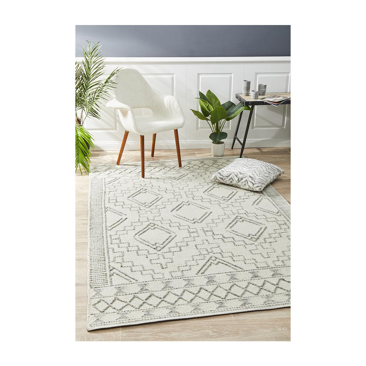 Premium Hudson 802 Ivory Area Rug - Soft & Durable Handmade Carpet for Living Room, Bedroom, Dining Room - Perfect for Home Decor & Interior Design