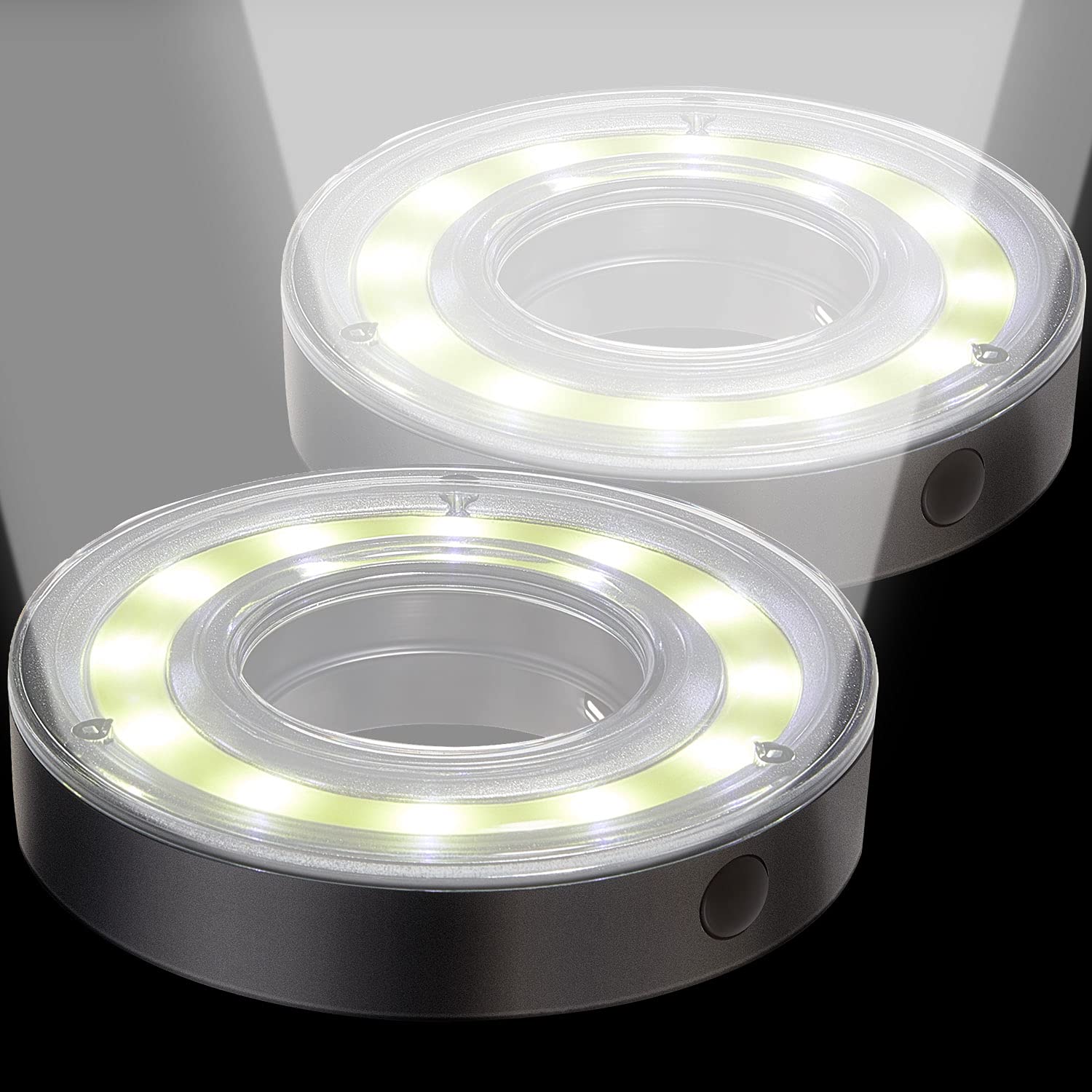 Retisee LED Glow in the Dark Golf Hole Lights - 2 Pack Night Golf Accessories for Putting Greens, Flags & Poles - Perfect for Nighttime Golf Practice & Backyard Mini Golf Course