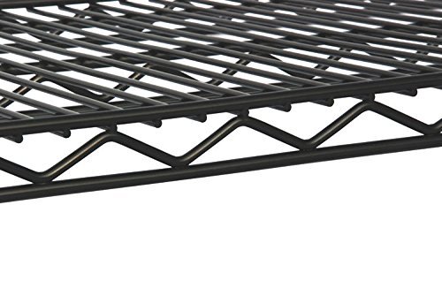 Omega 3-Tier Utility Cart with 2 Baskets & 1 Wire Shelf - Black - 24