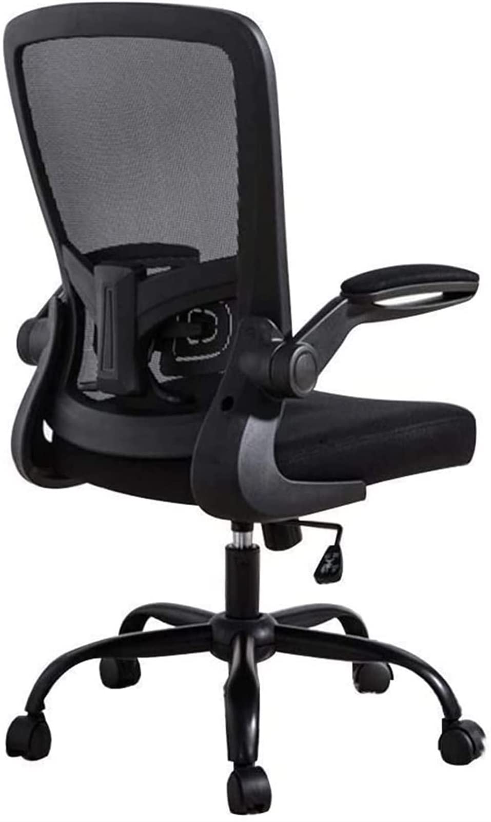 Ergonomic Office Chair with Butterfly Wing Waist Support - Adjustable Height, Swivel & Rolling Computer Chair for Home Office, Gaming, or Executive Workstation (All Black) - Perfect for Long Hours of Work or Gaming Sessions