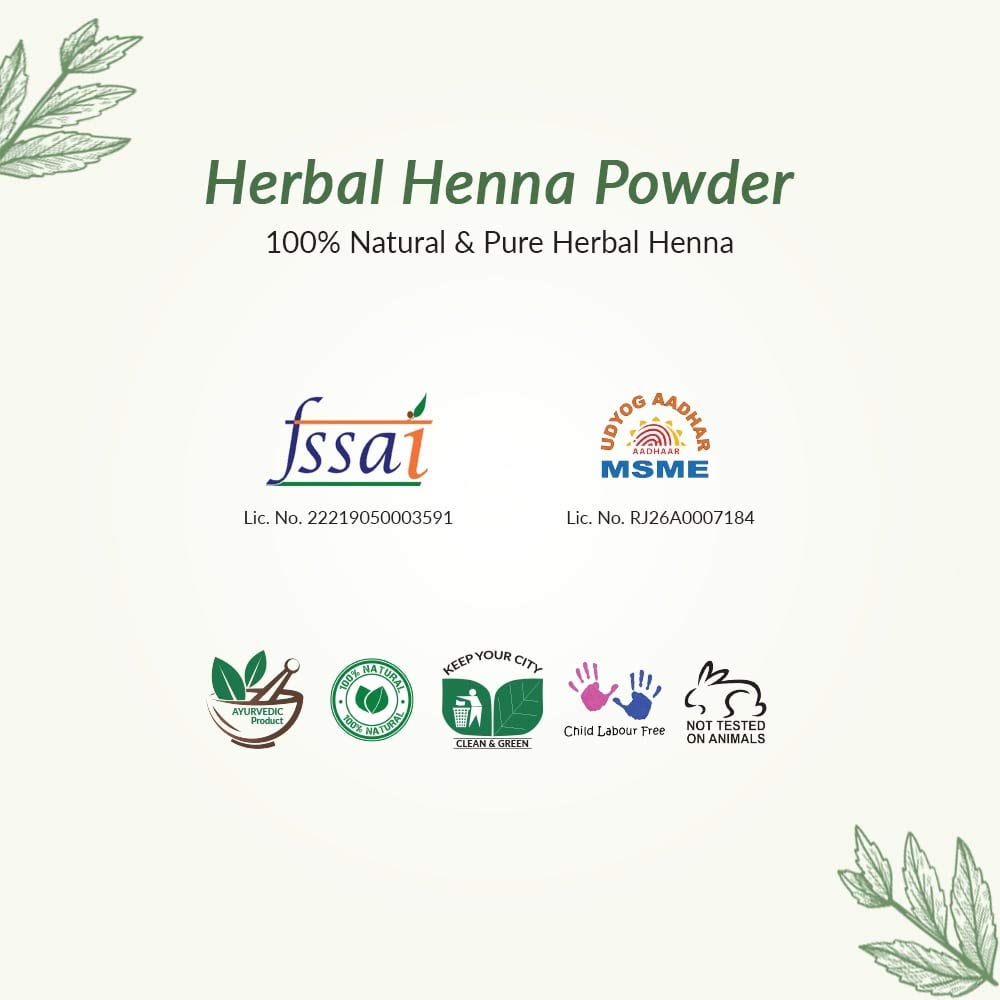 Kimayra World Organic Natural Herbal Henna Powder for Hair Color & Hair Care | Chemical-Free (200g) | Safe Hair Dye for Natural Gray Coverage & Conditioning Treatment at Home