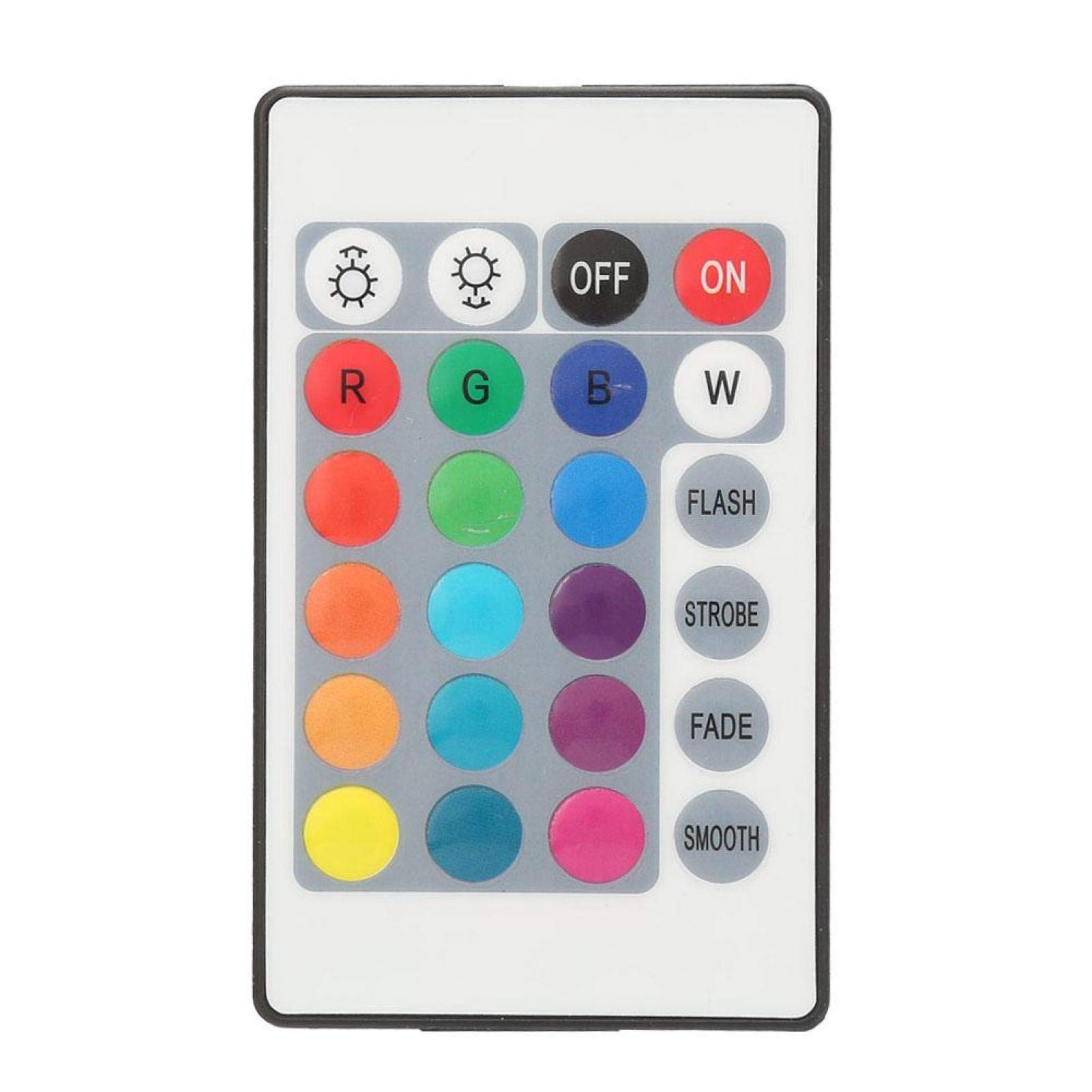 24-Key RGB LED Light Strip Remote Controller - 1M Cable, Black | Perfect for Home Lighting, Bedroom, Kitchen & DIY Projects
