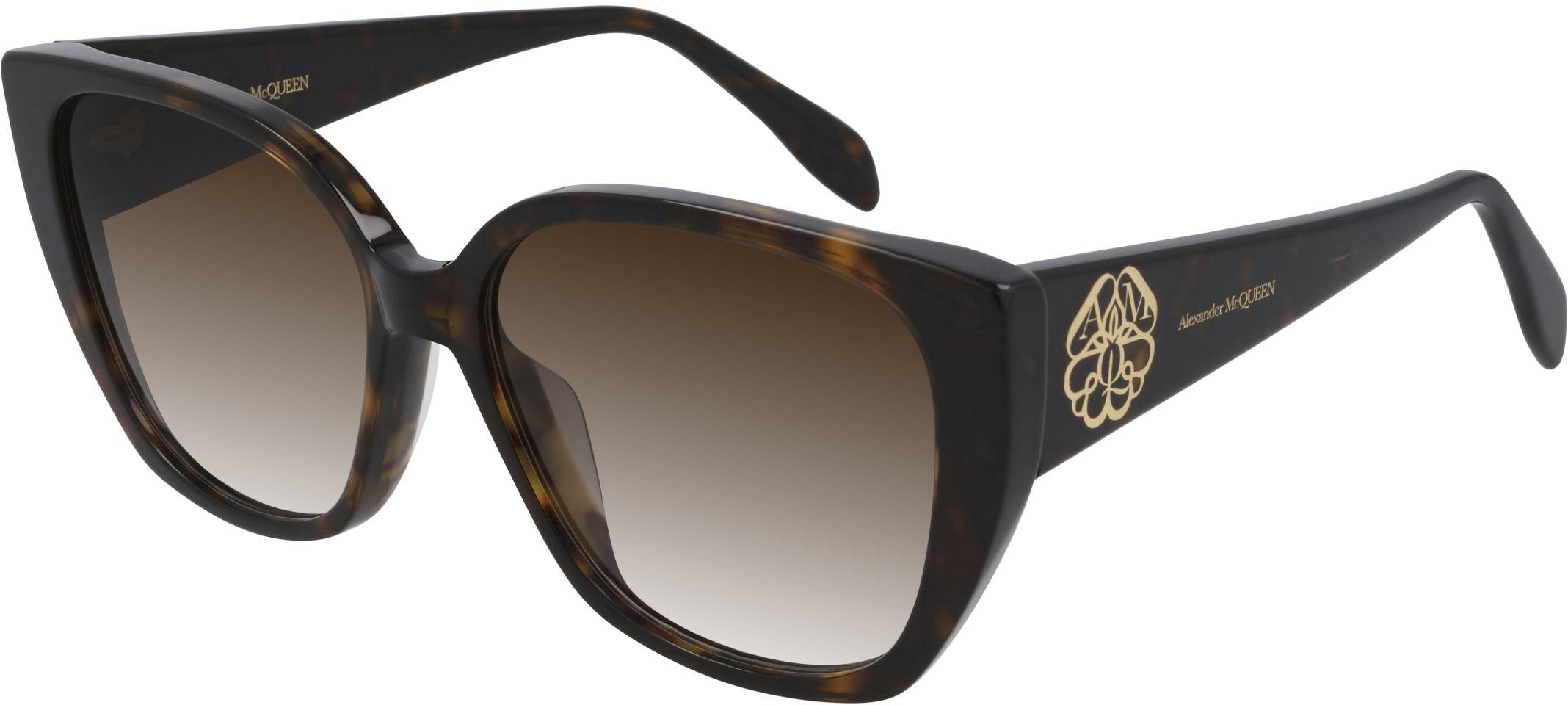 Alexander McQueen AM0284S Iconic Sunglasses for Women - Luxury Designer Shades for Fashion & UV Protection - Perfect for Beach, Driving & Outdoor Activities
