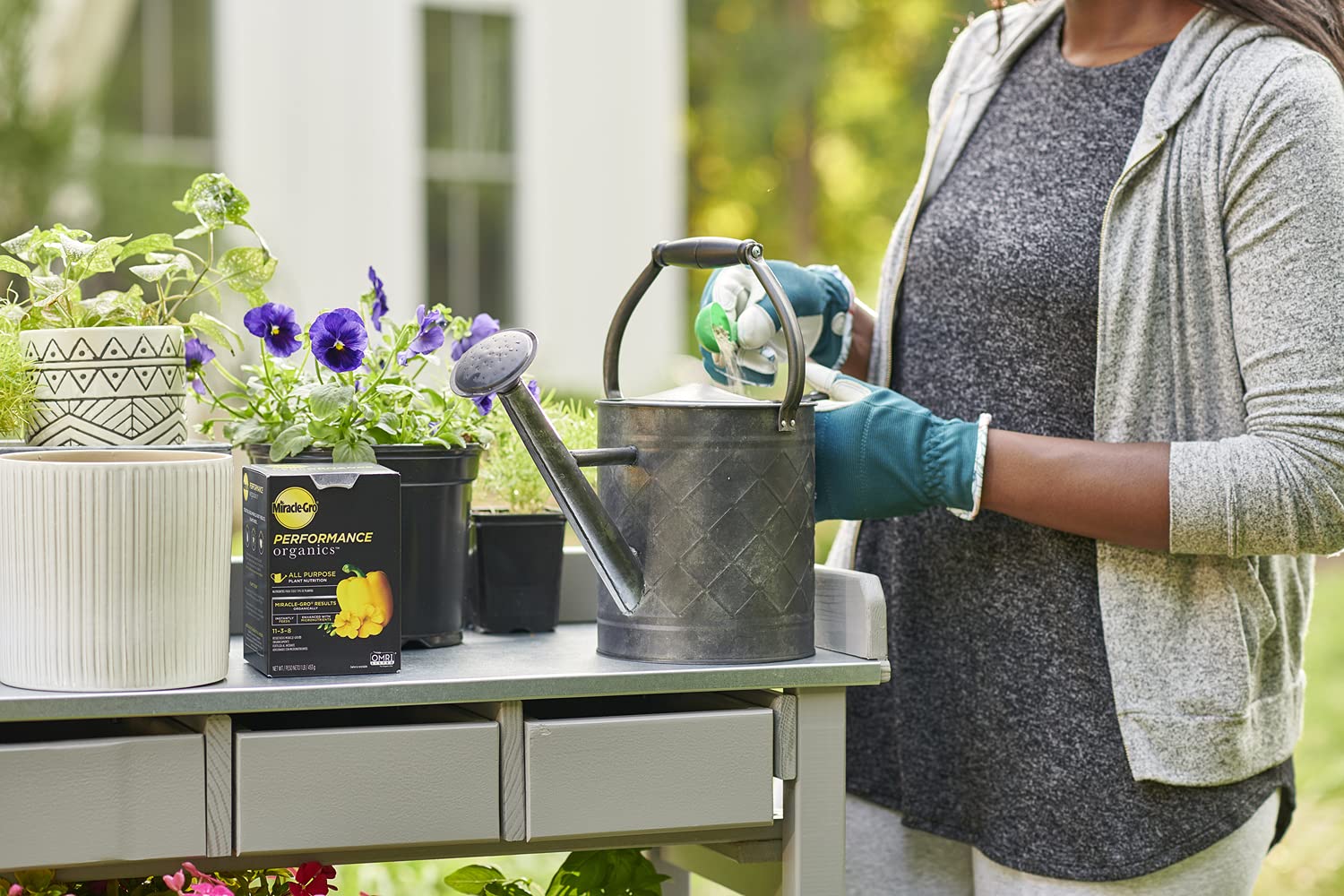 Miracle-Gro Performance Organics All Purpose Plant Food 1 lb - Natural Fertilizer for Vegetables, Flowers, Herbs - Organic Nutrients for Indoor & Outdoor Plants - Feeds 200 sq ft - Perfect for Gardens, Pots & Raised Beds