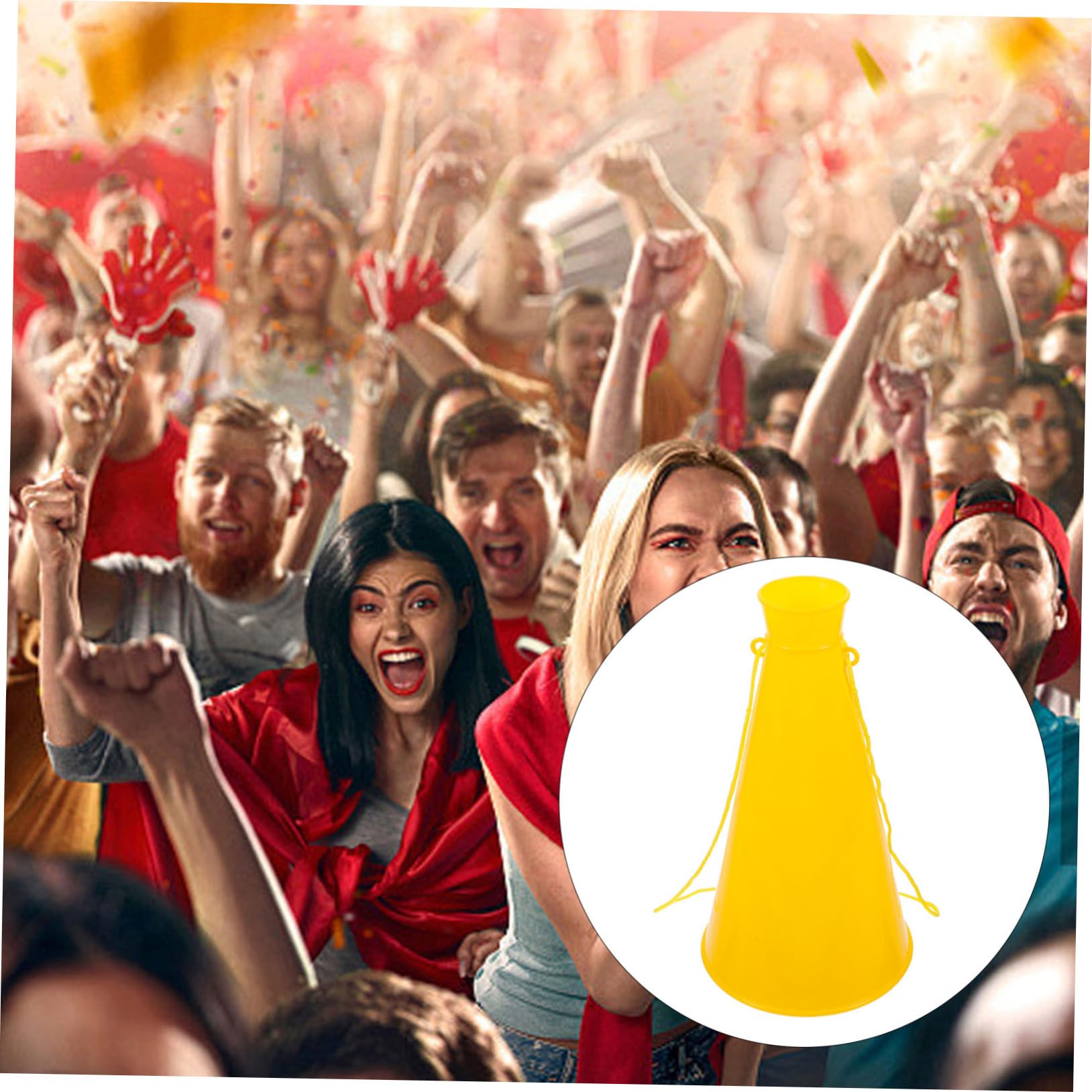 SUPVOX Portable Cheer Horn Speaker - Loud Party Cheering Toy, Football Game Trumpet, Plastic Mini Megaphone for Sports Events, Birthday Parties & Celebrations