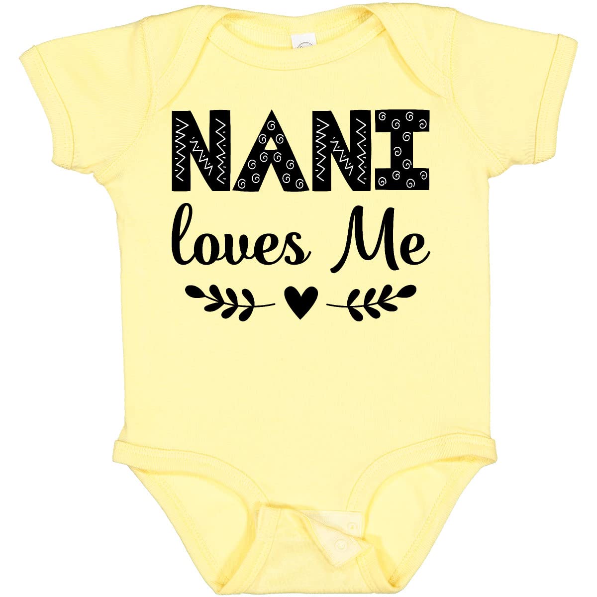 Inktastic Nani Loves Me Baby Bodysuit - Soft Cotton Infant Onesie for Newborns & Toddlers - Perfect for Family Photos, Playdates & Everyday Wear