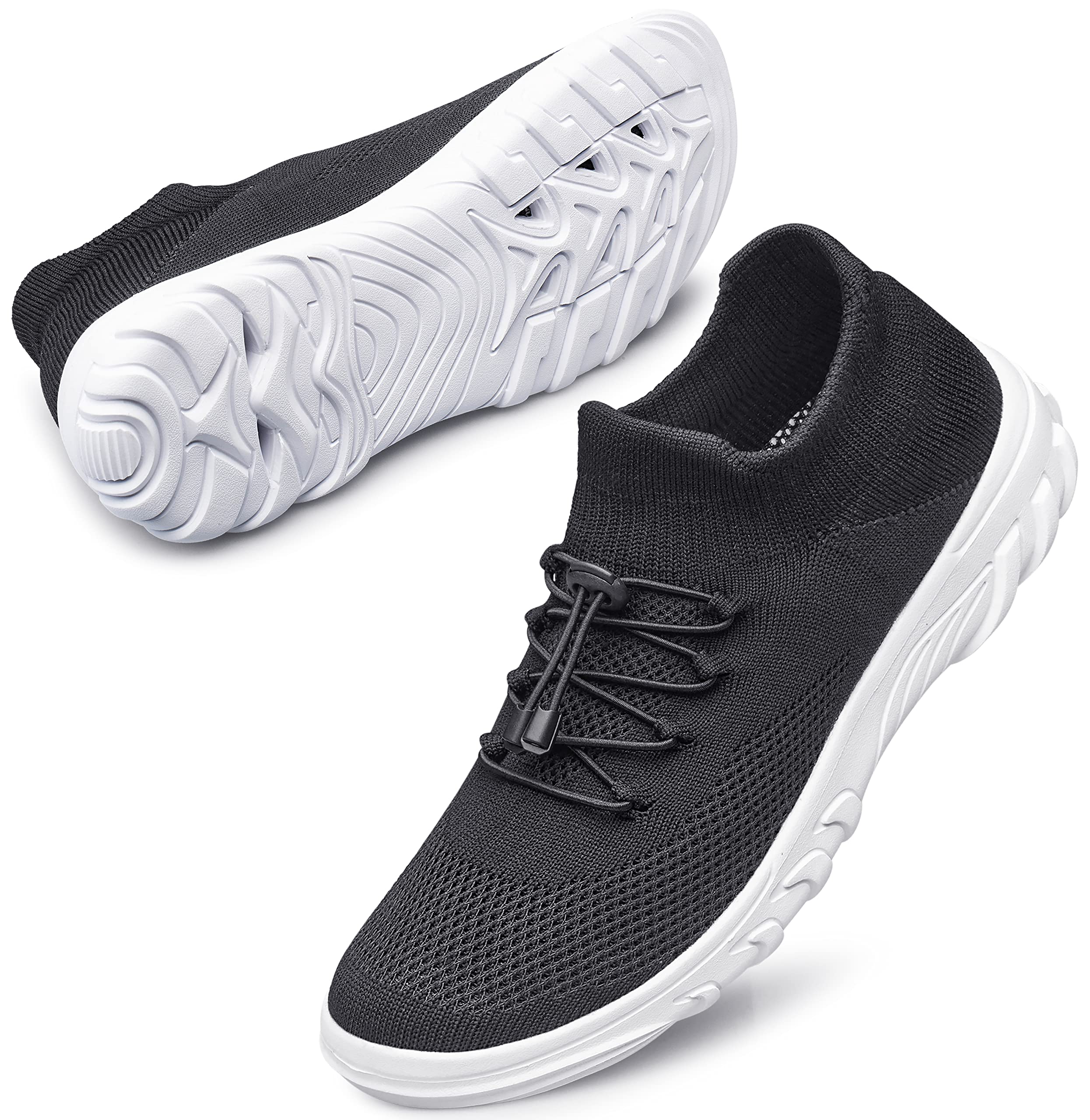 DOUSSPRT Women's Slip-On Walking Shoes - Hypersoft Sock Sneakers for Tennis, Running & Casual Wear | Breathable Mesh Athletic Shoes for Comfort & Support | Perfect for Gym, Workouts & Daily Activities