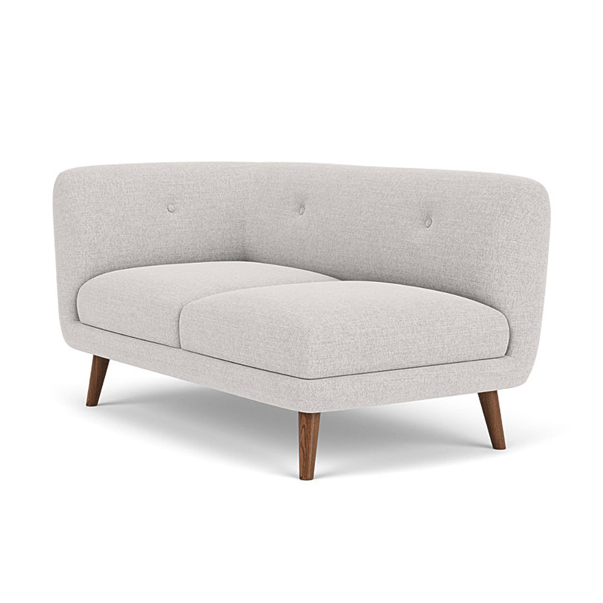 Alfred Fabric Left 2 Seater Modular Sofa - Modern L-Shaped Sectional Couch for Living Room, Lounge & Small Spaces - Comfortable & Stylish Home Furniture