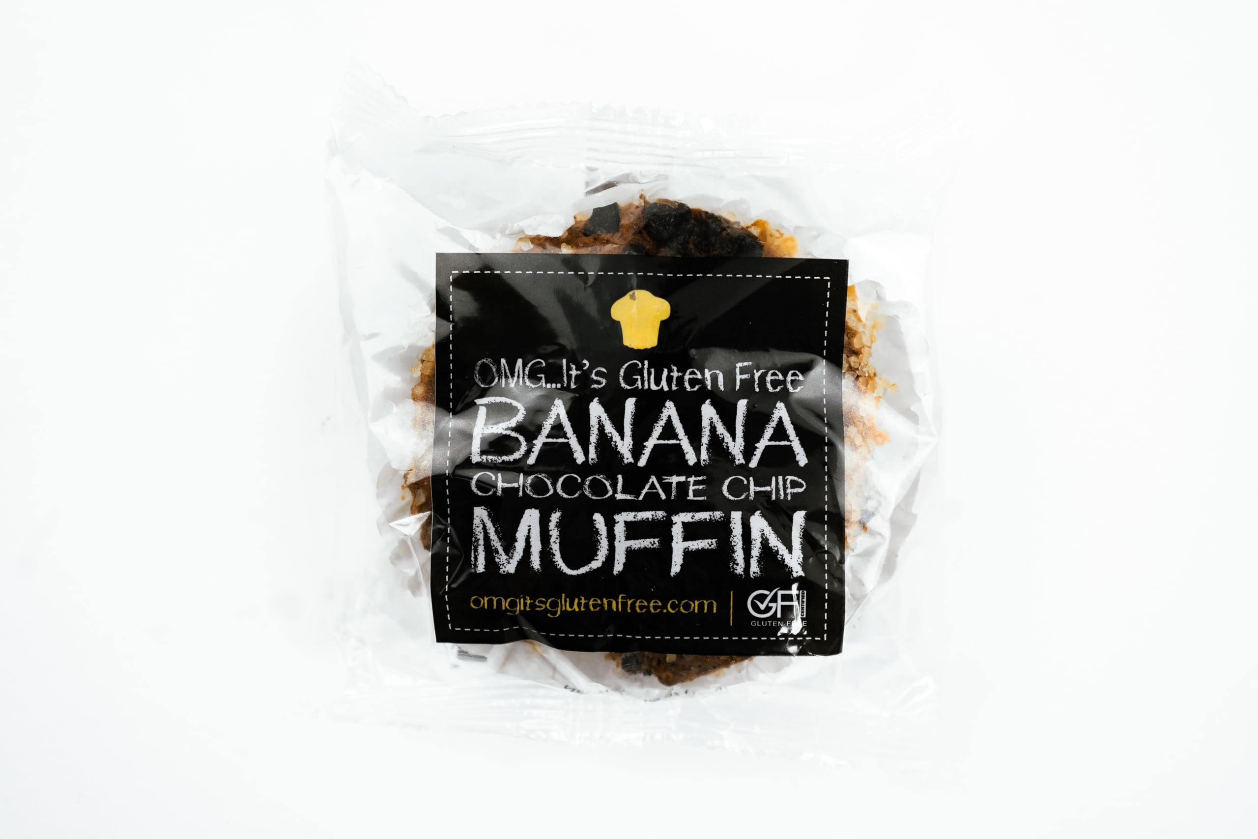 Gluten Free Banana Chocolate Chip Muffins - Vegan, Dairy-Free, Individually Wrapped Snacks (5 oz, Pack of 12) | Perfect for School Lunches, Office Snacks & On-the-Go Breakfast