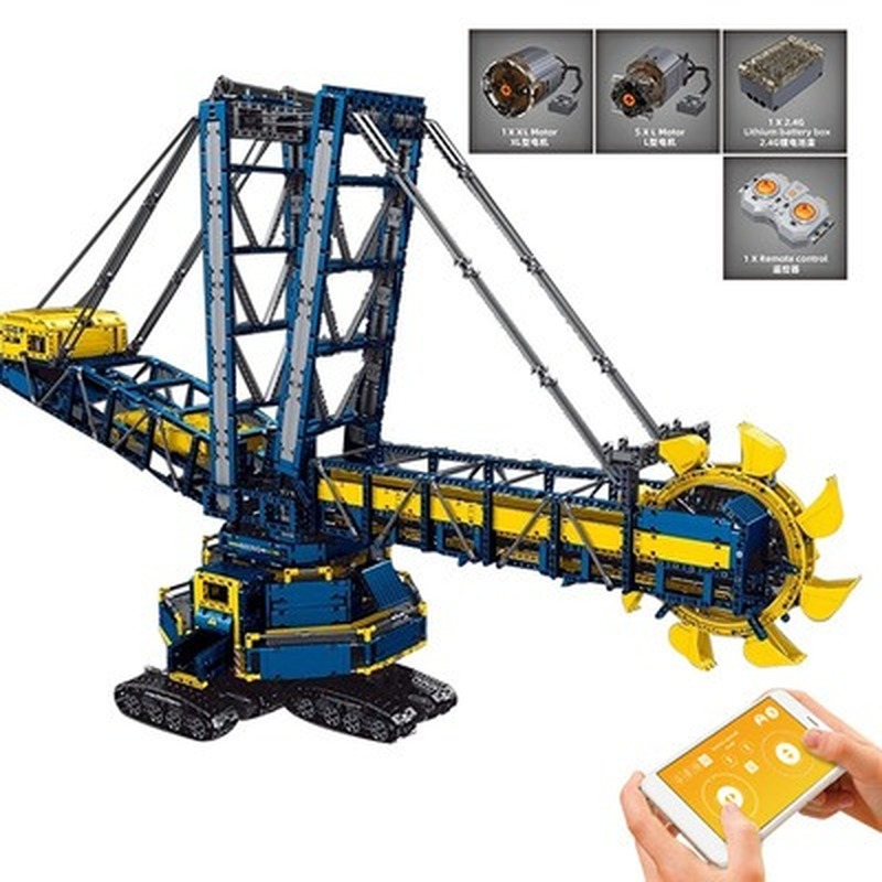 4588PCS MOULDKING 17006 Bucket Wheel Excavator Building Blocks Set - Large Mining Truck Toy for Adults & Kids - Perfect for Construction Enthusiasts & Collectors - Great Gift for Birthday, Christmas & STEM Learning