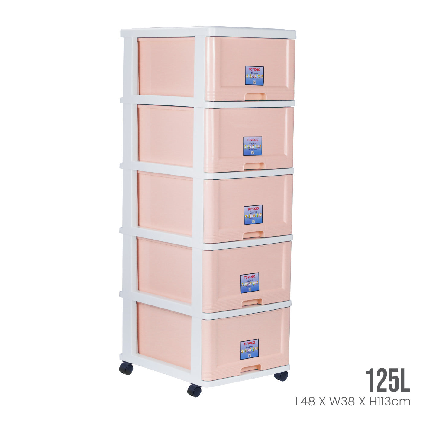 5-Tier Menton Rolling Storage Cart with Wheels (Model 903 5) - Perfect for Kitchen, Bathroom, Office & Dorm Organization