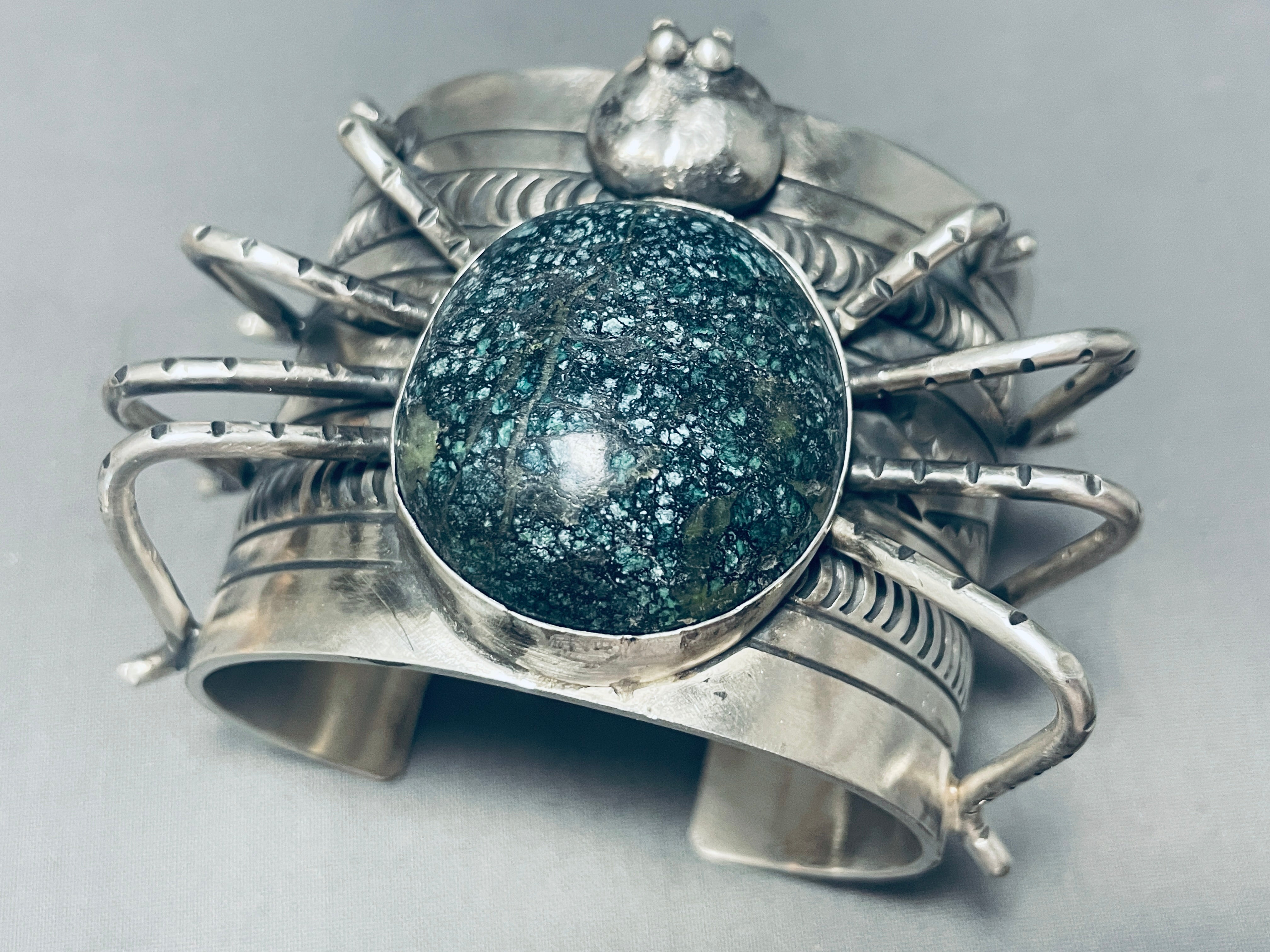 Authentic Navajo Sterling Silver Turquoise Bracelet - 185g Handcrafted Native American Jewelry for Women, Perfect for Boho Fashion & Special Occasions