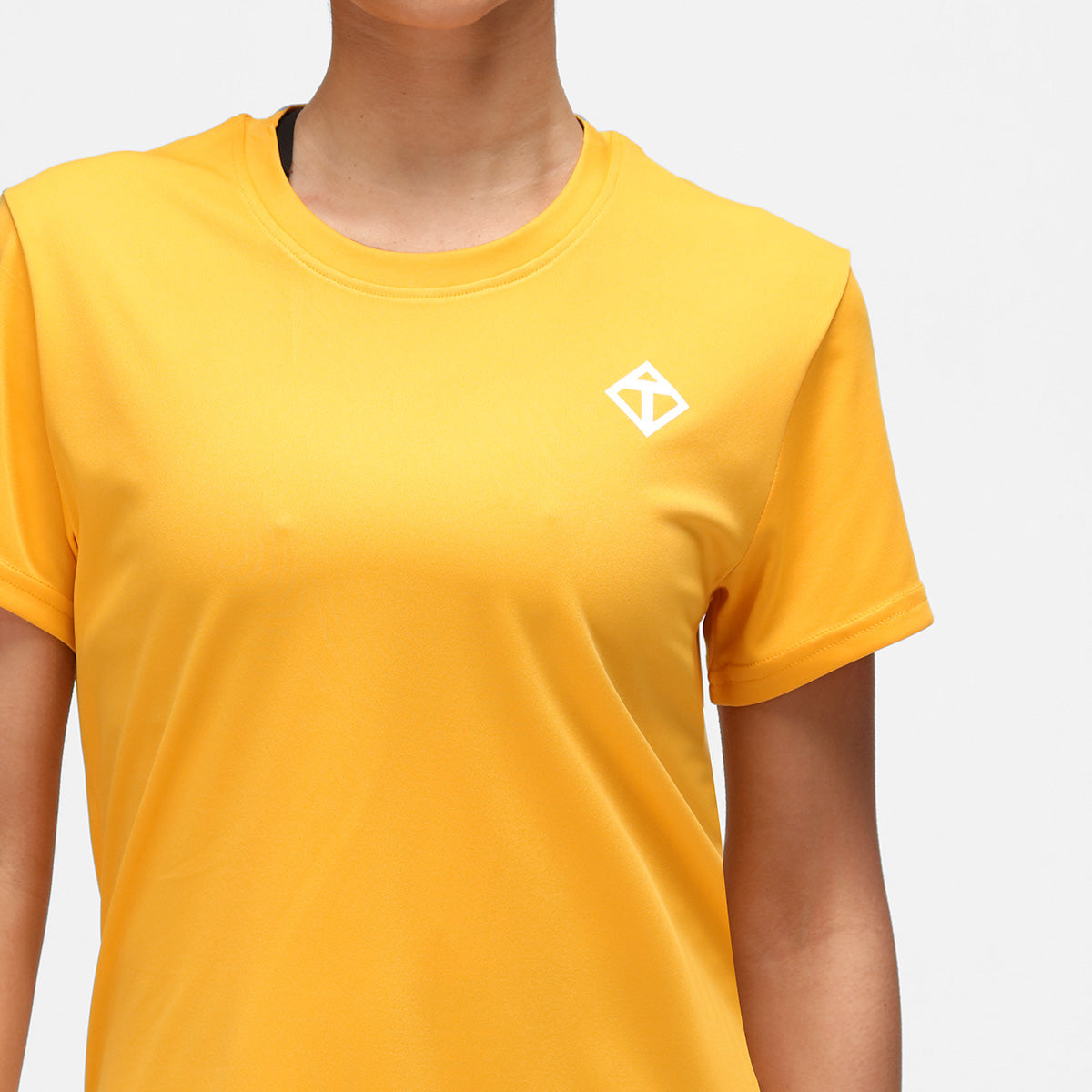 Premium Yellow Diamond Women's Performance T-Shirt - Moisture-Wicking, Breathable & Comfortable for Workouts, Yoga & Active Lifestyle