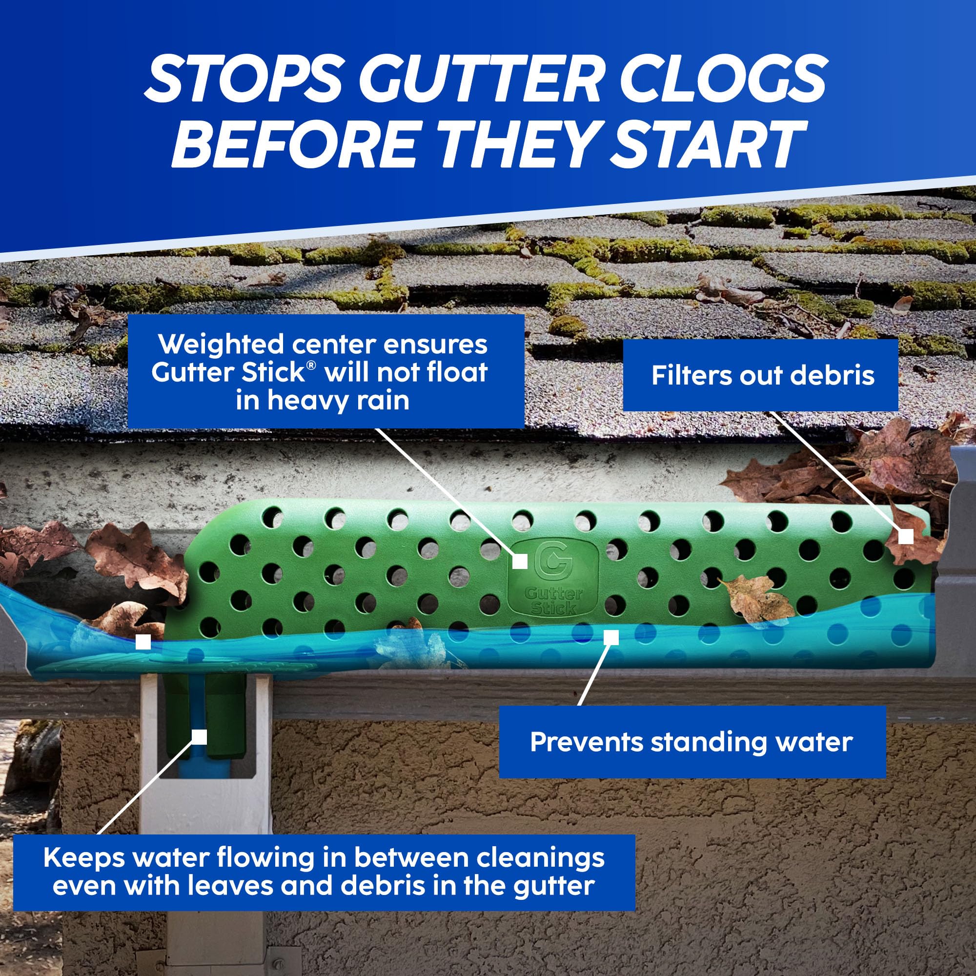 **Downspout Guard - 6 Pack | Universal Gutter Protector for All Gutters | No-Tool Installation | Prevents Clogs, Overflows & Water Damage | Weatherproof & Durable | Perfect for Home, Yard & Rainwater Drainage**