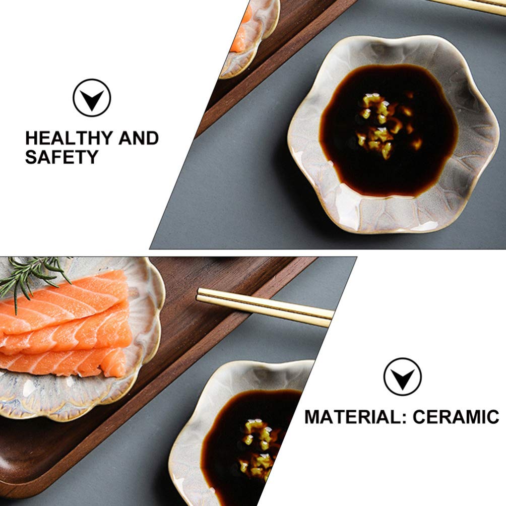 3-Piece Ceramic Dipping Bowls Set - Small Sauce Dishes for Seasoning, Snacks & Desserts - Perfect for Sushi, Soy Sauce, Condiments & Party Appetizers