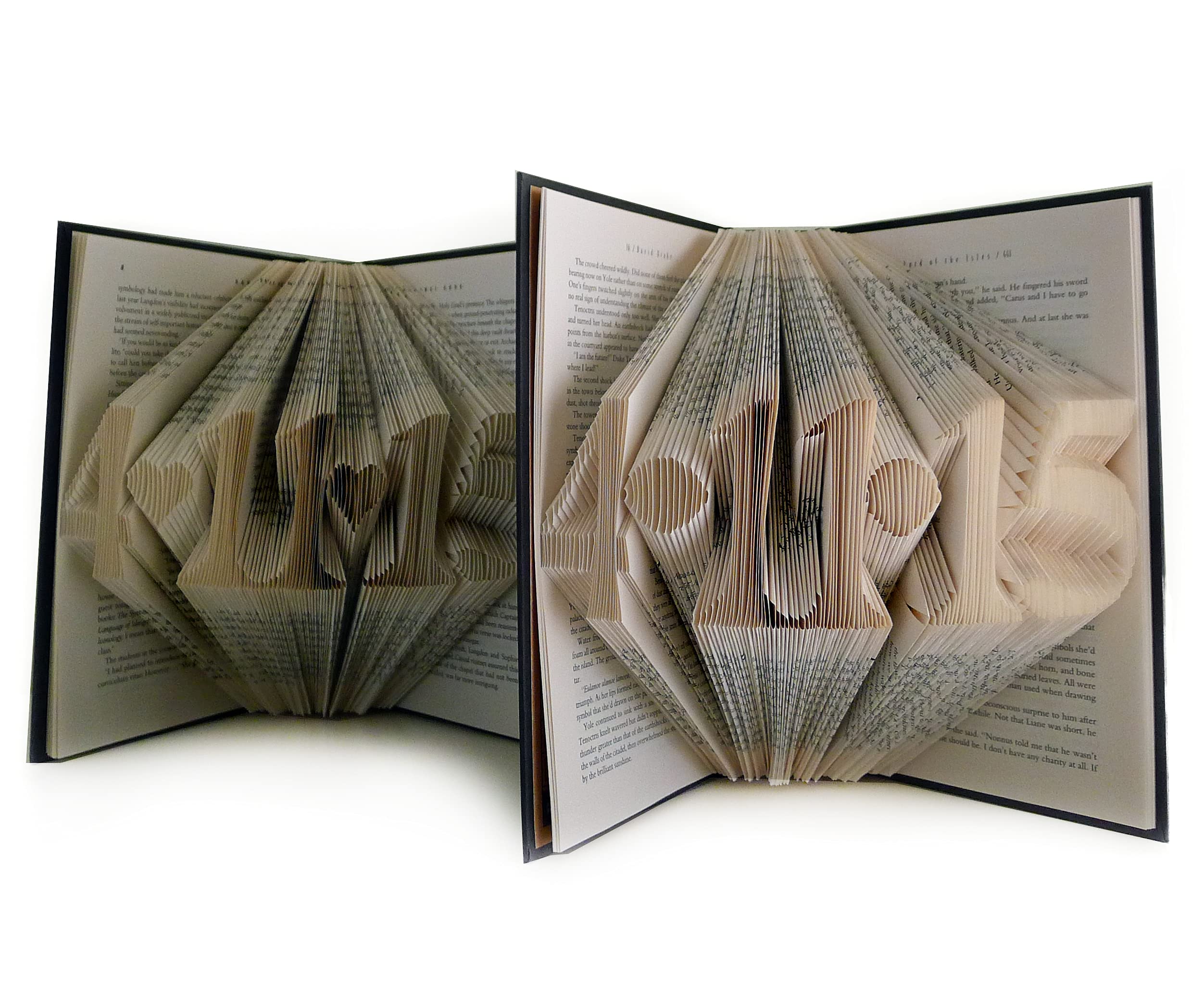 Personalized Folded Book Wedding Date Anniversary Gift - Custom First Year Paper Gift for Husband, Wife, Couples - Unique Save the Date Keepsake - Perfect for Anniversaries, Birthdays & Baby Showers - Romantic Home Decor & Special Occasion Present