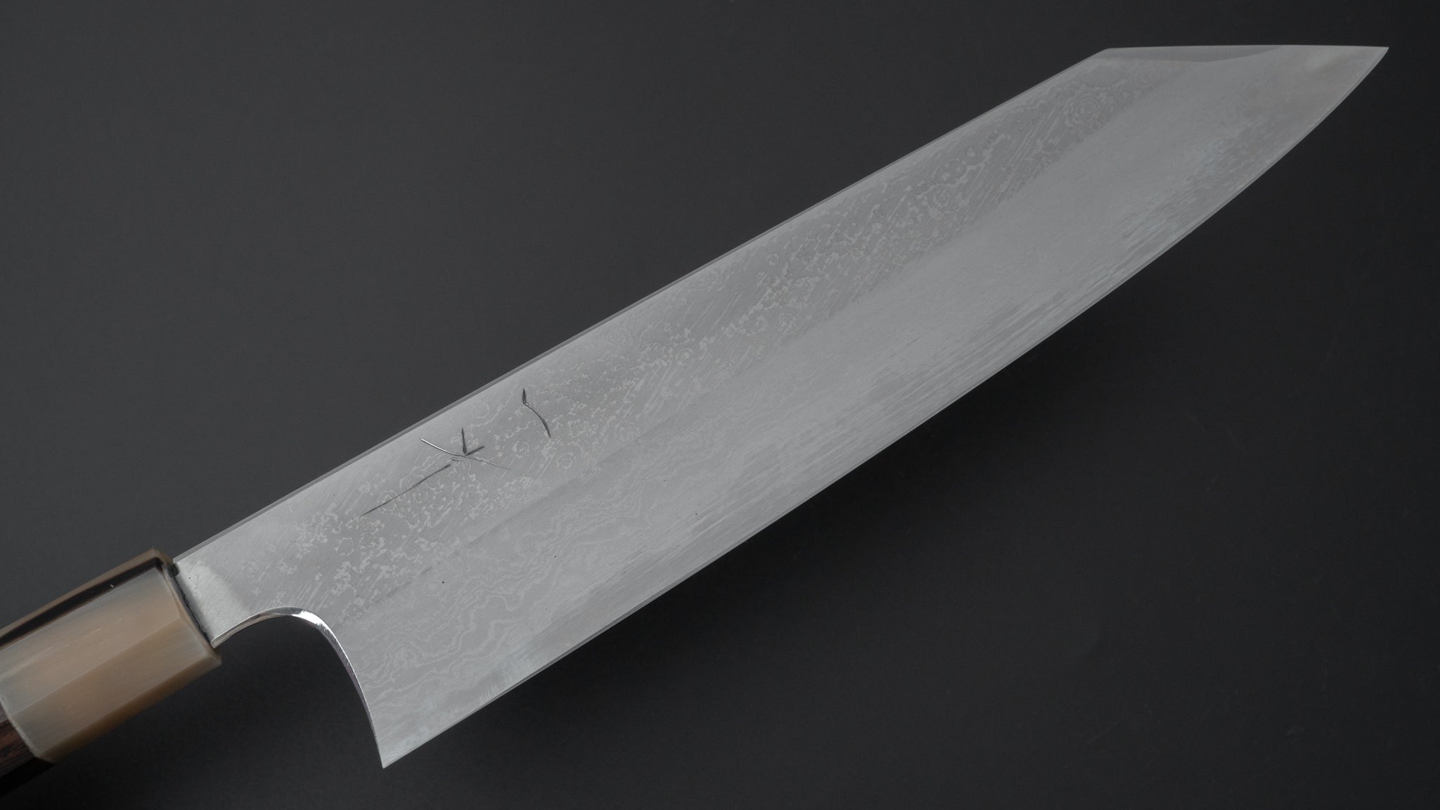 Hitohira Togashi White #1 Damascus Kiritsuke Gyuto 240mm - Japanese Chef Knife with Ebony Handle - Perfect for Sushi, Sashimi & Precision Cutting