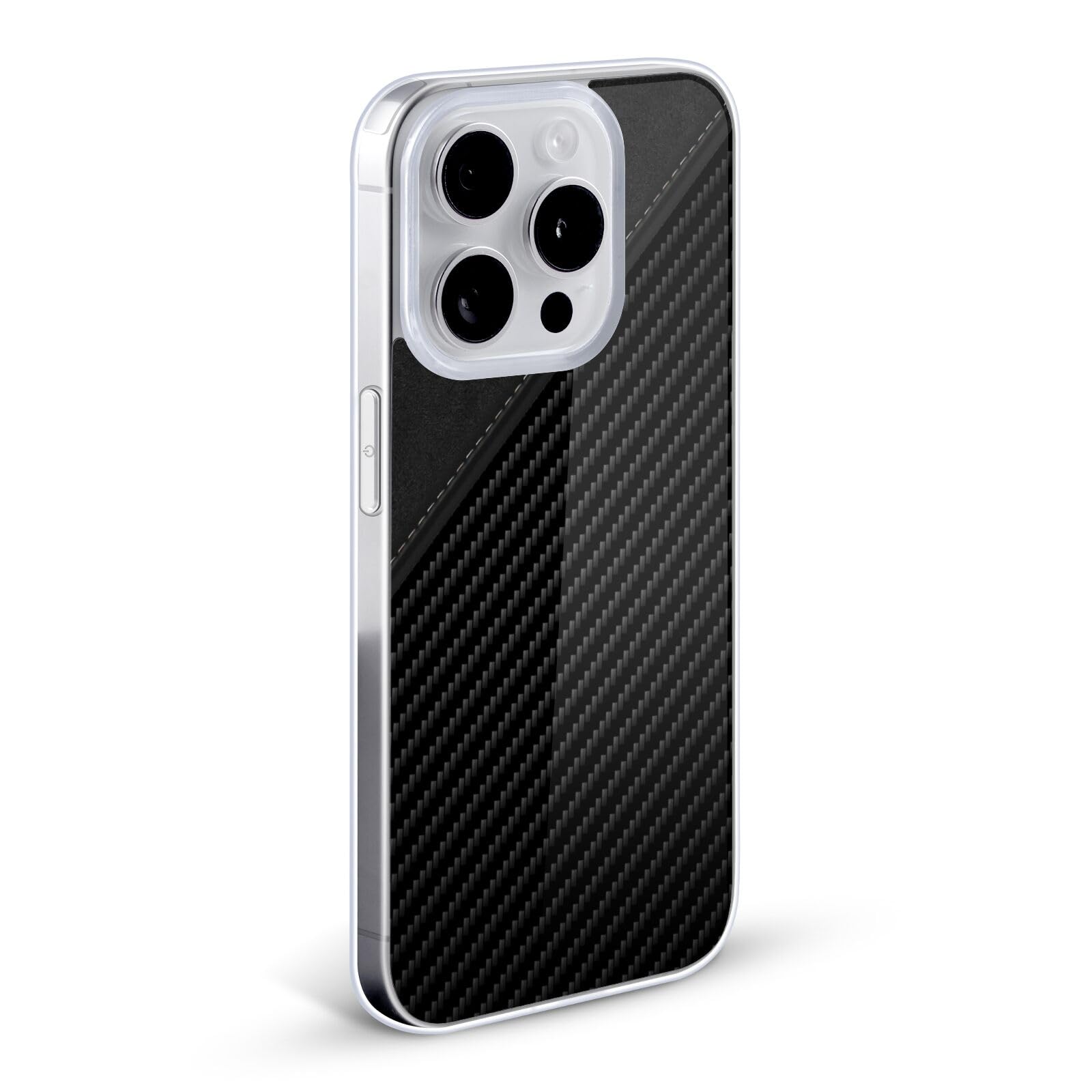 Officially Licensed Alyn Spiller Leather Carbon Fiber Soft Gel Case for Apple iPhone 12 Pro Max - Premium Protection & Stylish Design for Work, Travel & Everyday Use