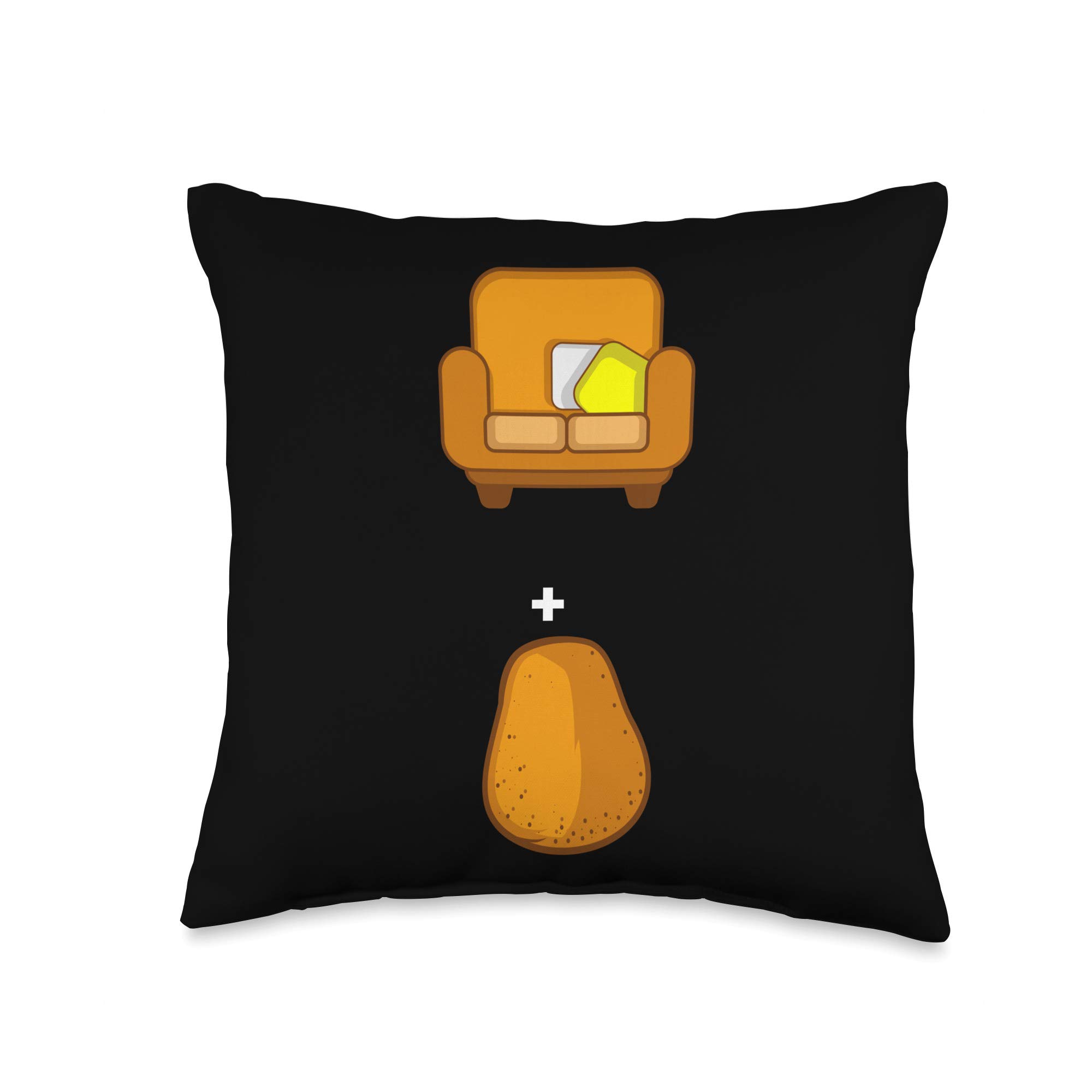 16x16 Multicolor Lazy Person Throw Pillow - Perfect for Couches, Sofas & Relaxing at Home - Funny Home Decor Gift Idea