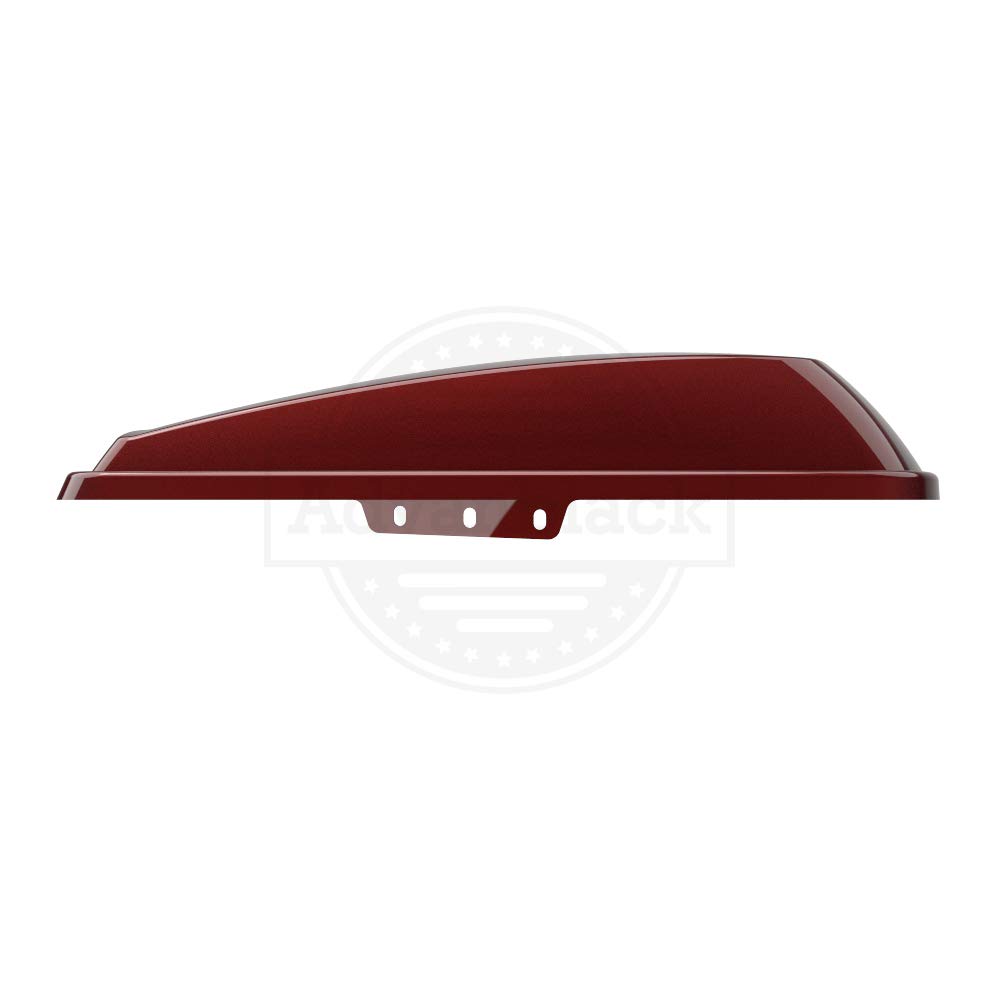 **Moto Onfire Saddlebag Lids for Harley Touring, Street Glide & Road Glide Special (2014-2020) – Stiletto Red | Durable Motorcycle Accessories for Long Rides & Custom Styling**