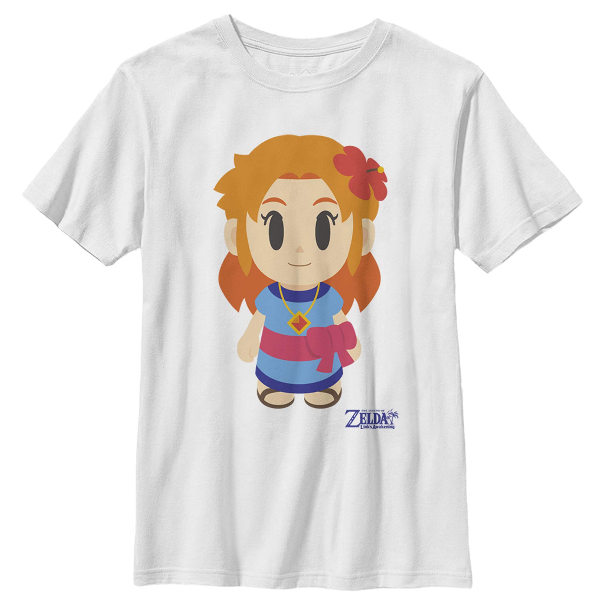 Nintendo Legend of Zelda Link's Awakening Marin Graphic T-Shirt for Boys - Official Licensed Video Game Tee for Kids, Gaming Fans & Zelda Cosplay