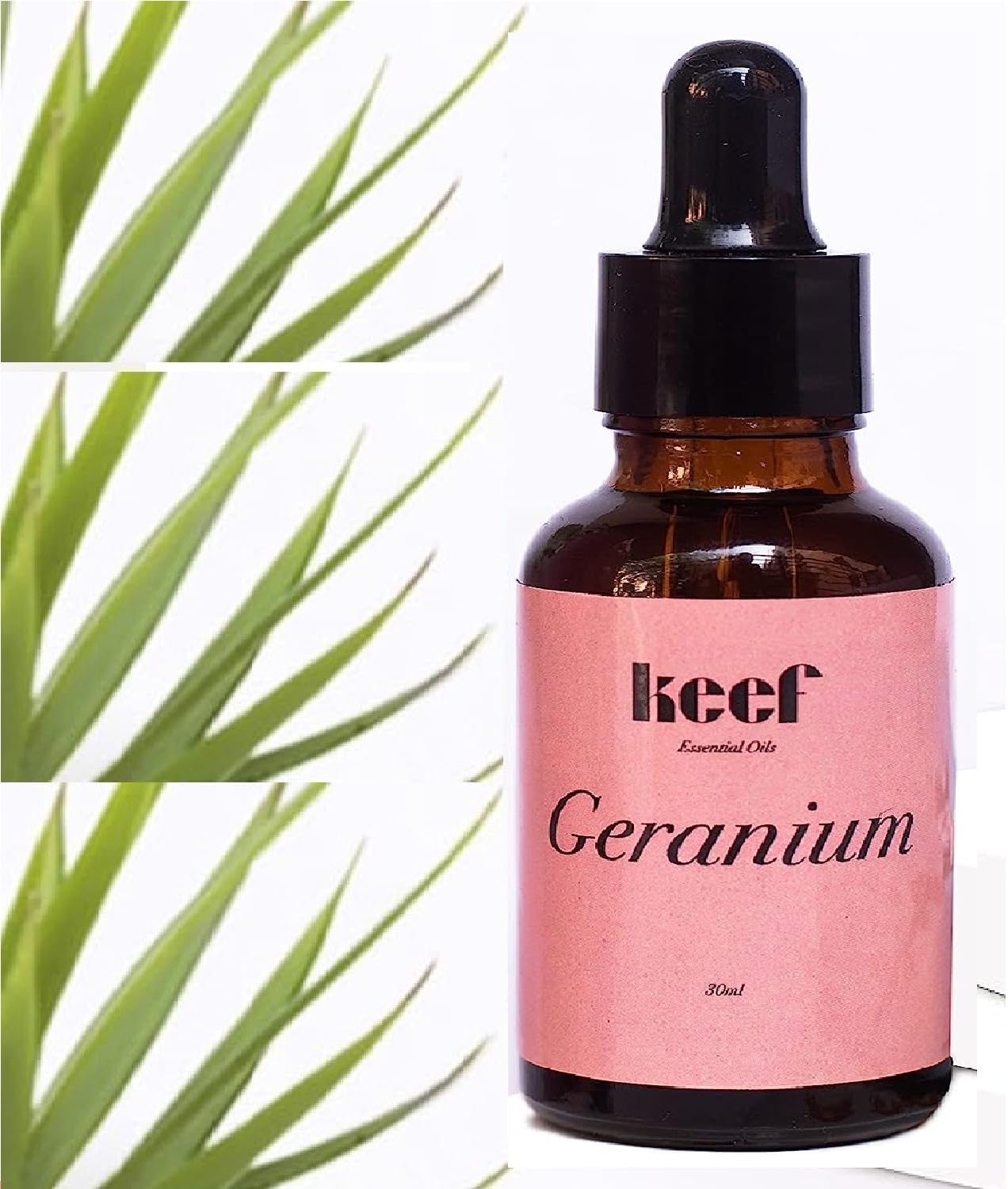 Pure Natural Geranium Essential Oil for Skin, Hair & Face Care - 15ml Aromatherapy Oil with Glass Dropper - Relaxing Massage Oil & Perfume for Stress Relief, Sleep Aid & Home Spa - Perfect for Diffusers, Bath & DIY Beauty Products