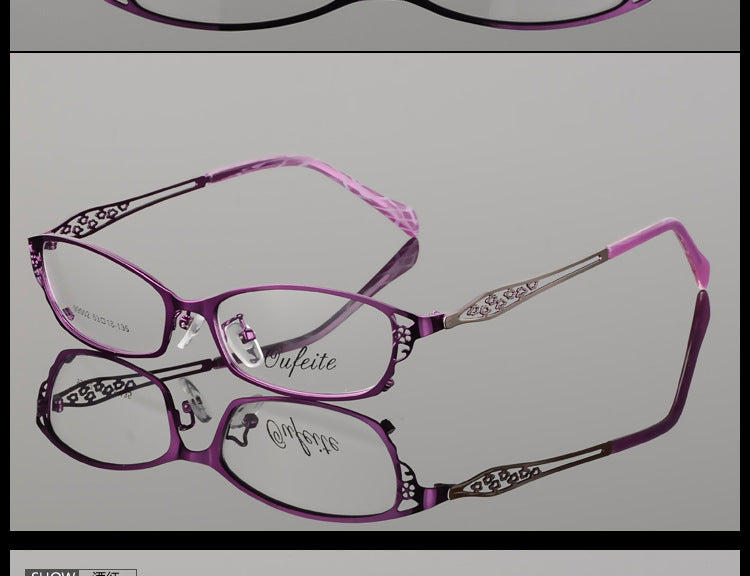 Premium Bclear Women's Metal Alloy Half-Rim Eyeglass Frames (Model S99002) - Lightweight & Durable for Work, Reading & Fashion Accessories