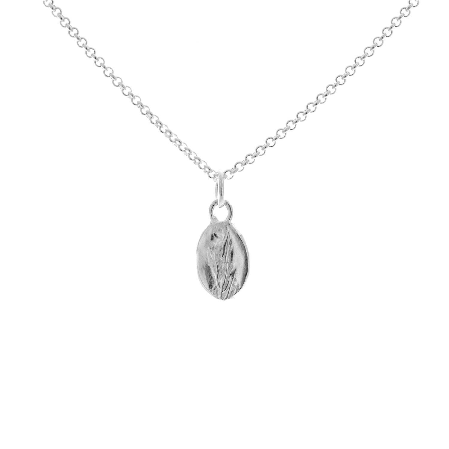 Wild Grass Pendant Necklace | Natural Oval Leaf Charm | Handmade Bohemian Jewelry for Women | Perfect for Outdoor Festivals & Boho Style Outfits