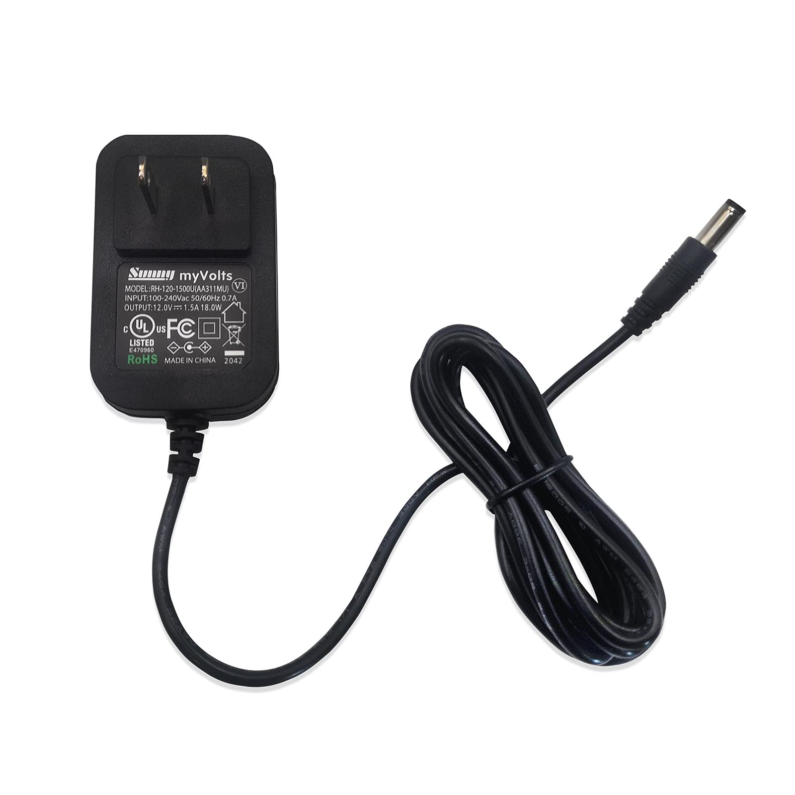 12V Power Adapter for Brother PT-18R Label Printer | Replacement Power Supply | US Plug | Perfect for Office, Home & Retail Label Printing
