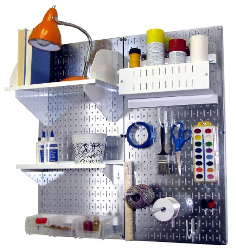 Metallic Pegboard White Accessories