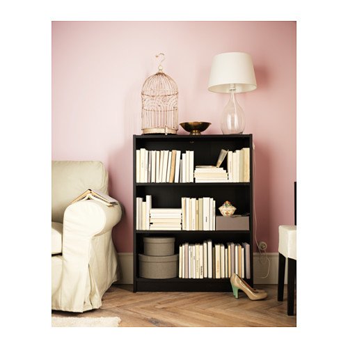 IKEA Black-Brown Bookcase 1626.201126.1810 - Modern Bookshelf for Home Office, Living Room & Bedroom Storage Organization