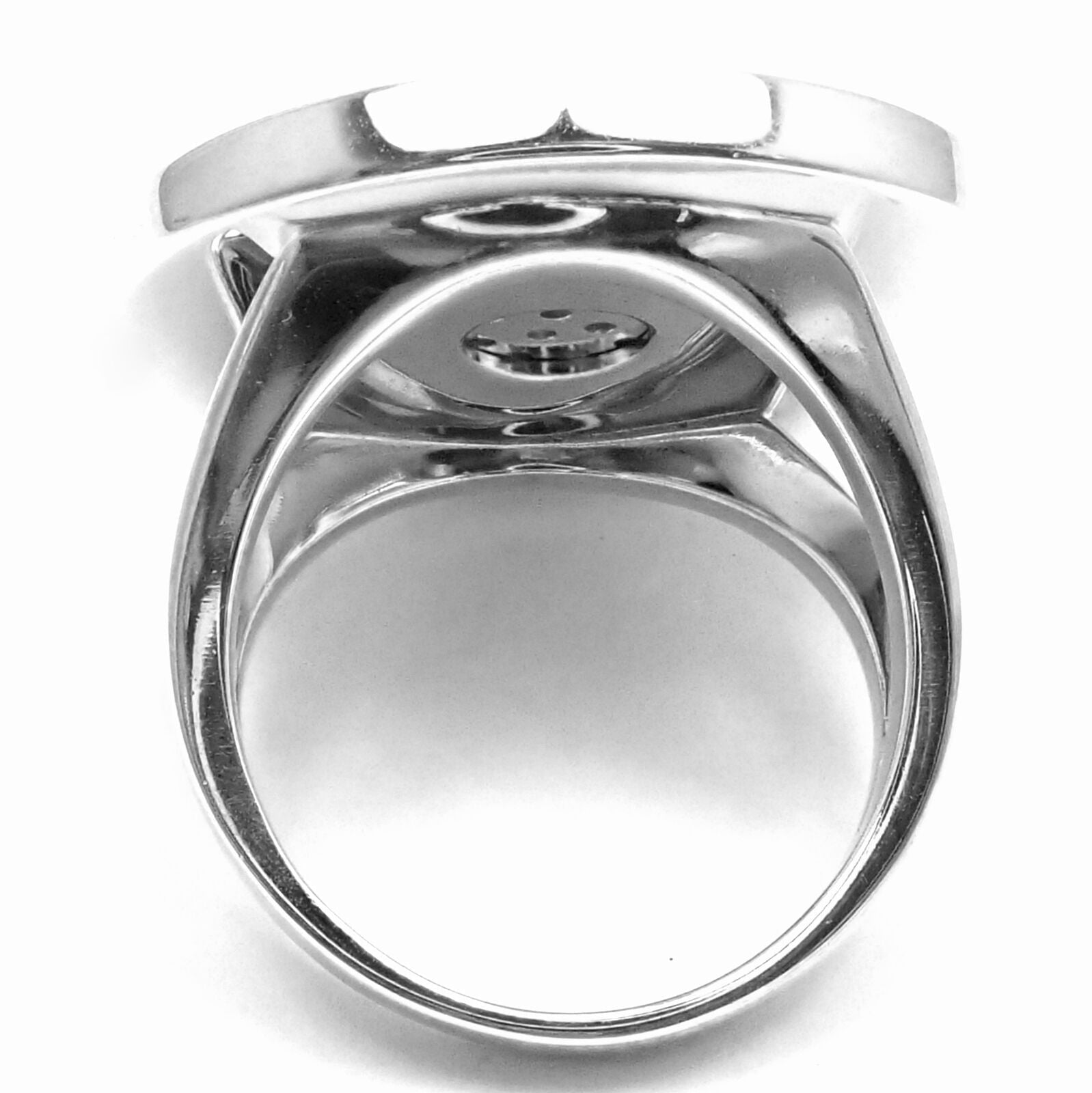 Authentic Bvlgari 18k White Gold Diamond Ring for Women - Luxury Jewelry Gift for Engagement, Wedding & Special Occasions