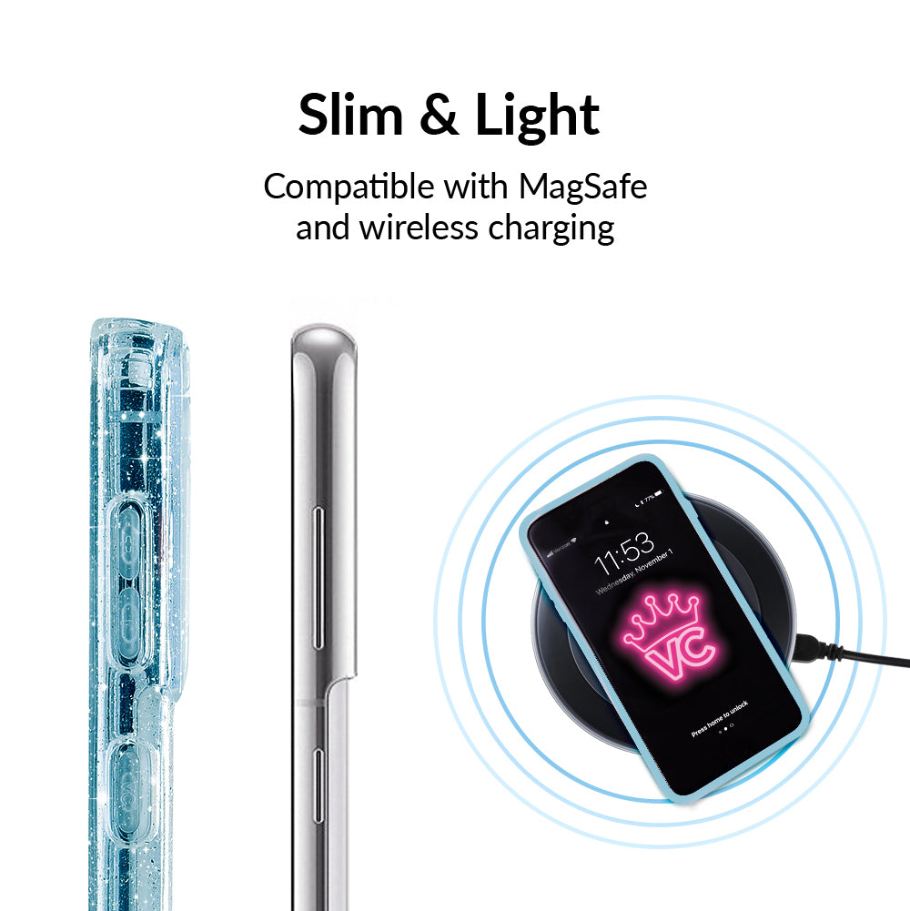 Samsung Galaxy Phone Case with Blue Stardust Design - Durable Protective Cover for Everyday Use, Travel & Outdoor Activities