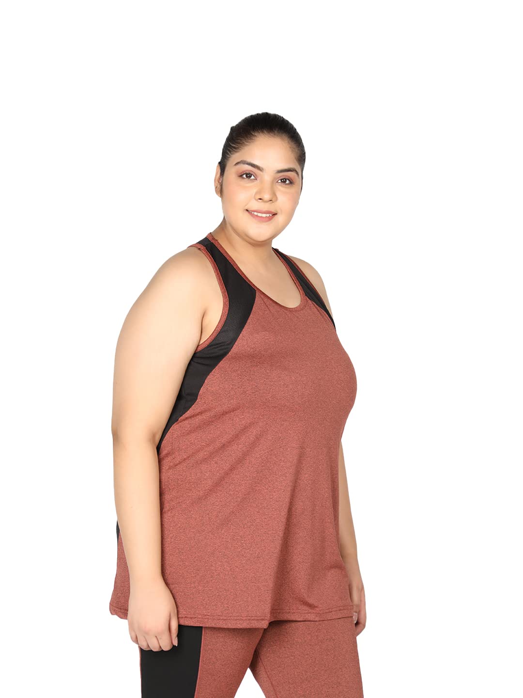 CHKOKKO Women's Plus Size Gym Tank Top - Sleeveless Athletic Workout Shirt for Yoga, Running & Fitness | Regular Fit Sports Vest for Active Women